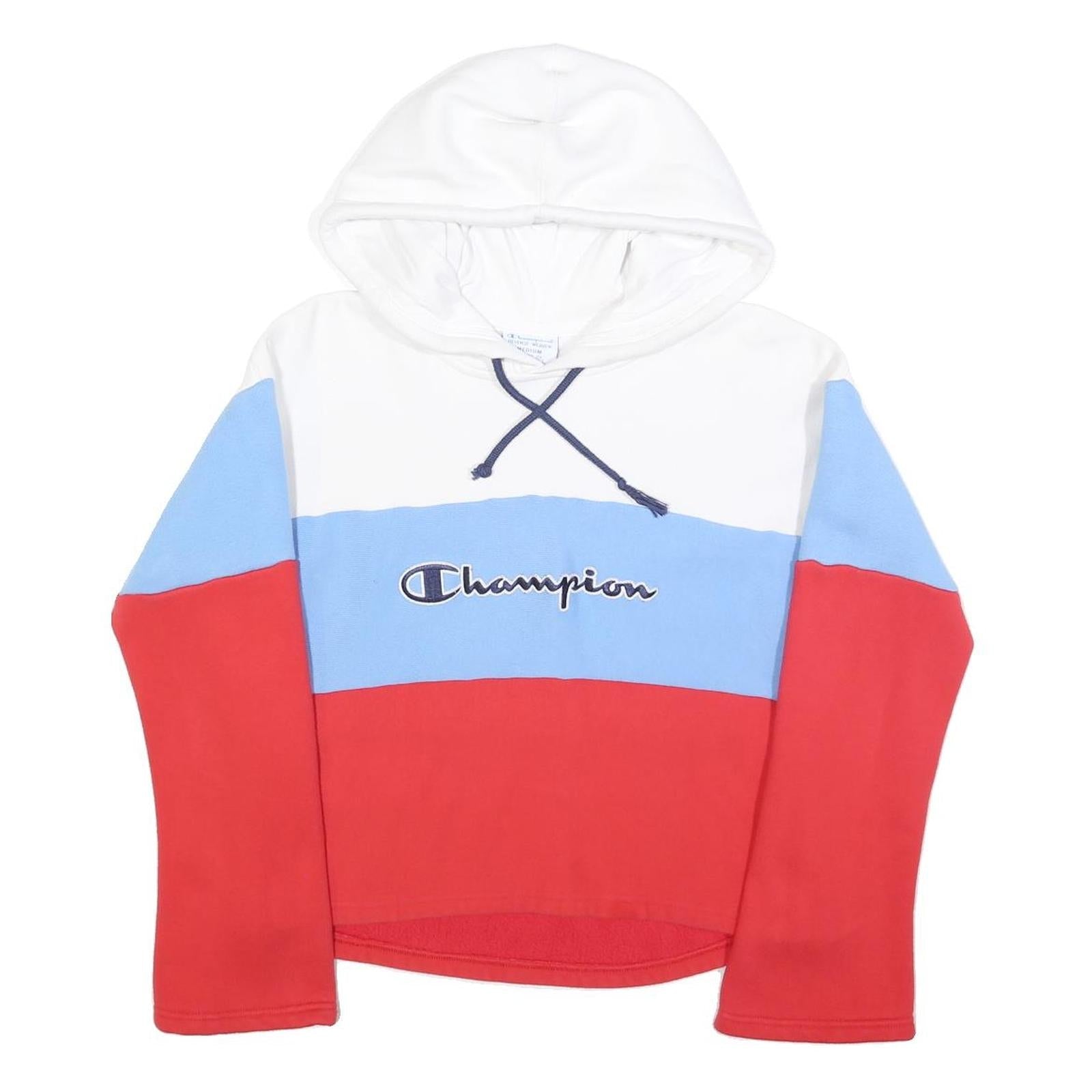 Buy CHAMPION REVERSE WEAVE Womens White & Blue & Red Colourblock Pullover Hoodie M Refurbished - $41.59 CHAMPION REVERSE WEAVE Womens White & Blue & Red Colourblock Pullover Hoodie M Refurbished - N/A refurbished available on Cerqular