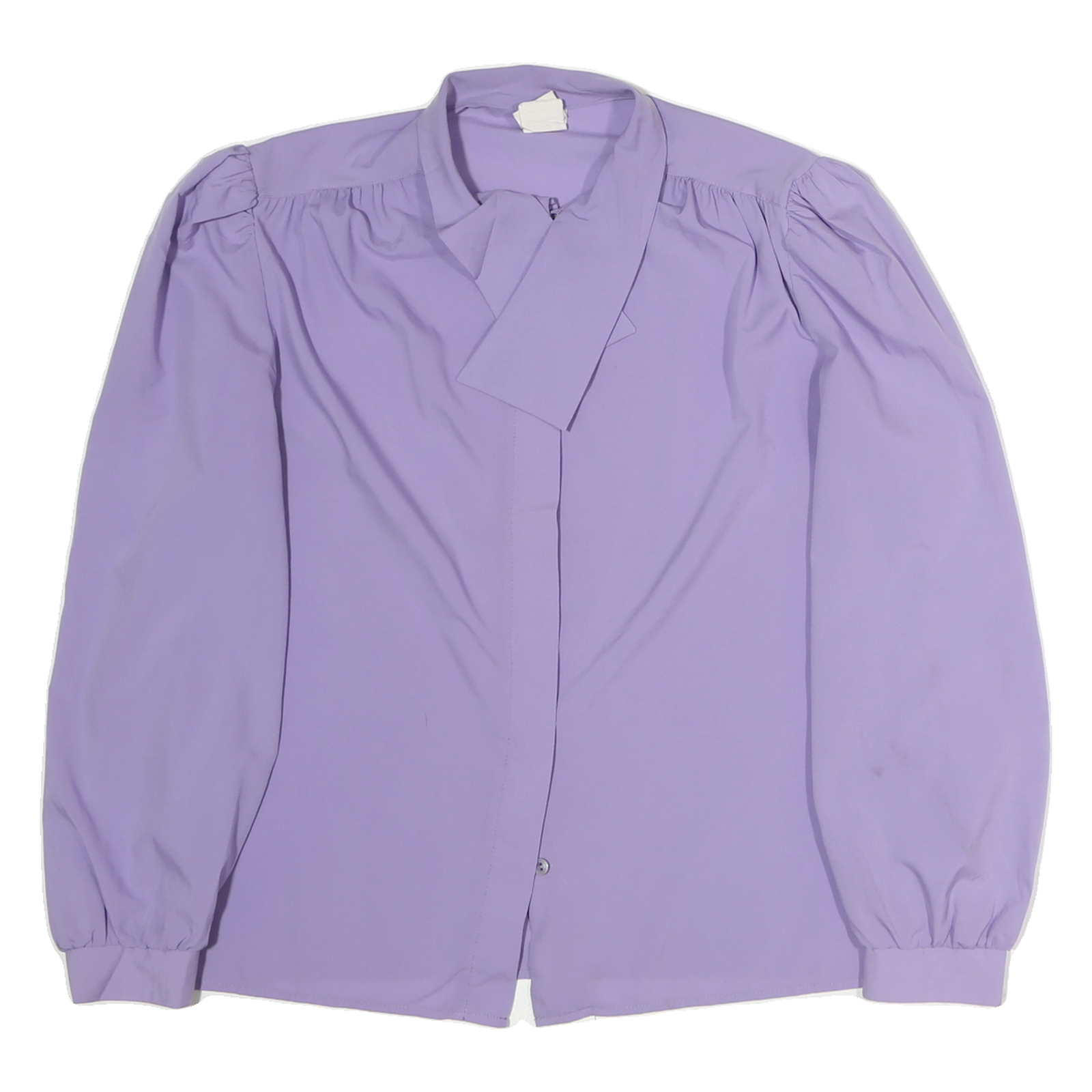 GUE Womens Purple Blouse Long Sleeve Button Neck M Elegant Lightweight Top Refurbished - N/A refurbished available on Cerqular