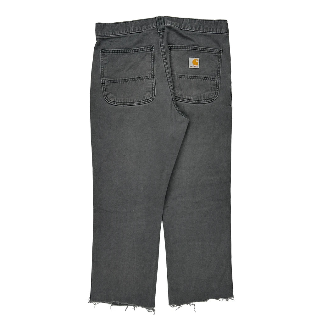 Carhartt Trousers - 32W 24L Grey Cotton Refurbished - Thrifted (note: this is a term often used to describe second- refurbished available on Cerqular