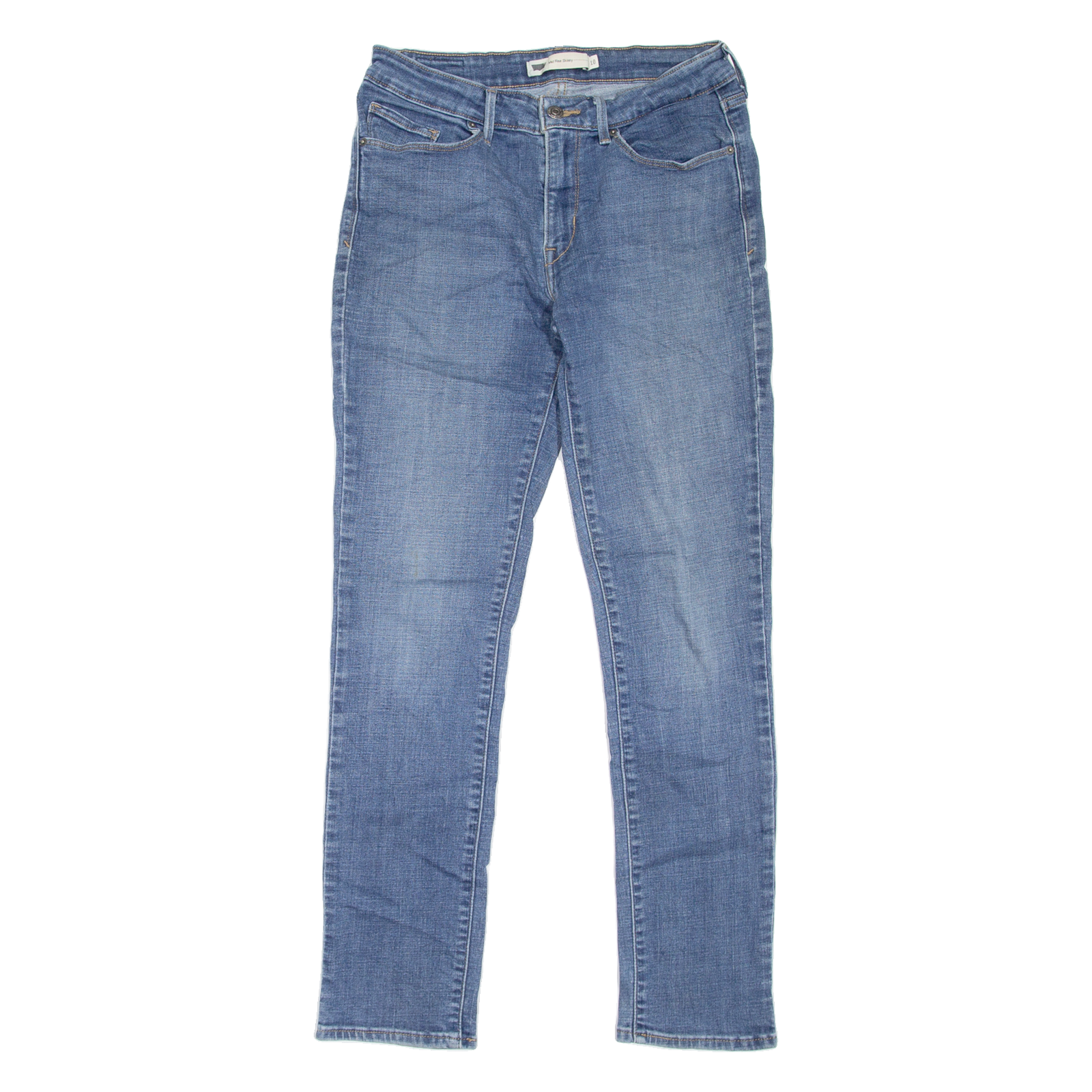 LEVI'S Mid Rise Womens Jeans Blue Slim Skinny Stone Wash W28 L29 Refurbished - N/A refurbished available on Cerqular