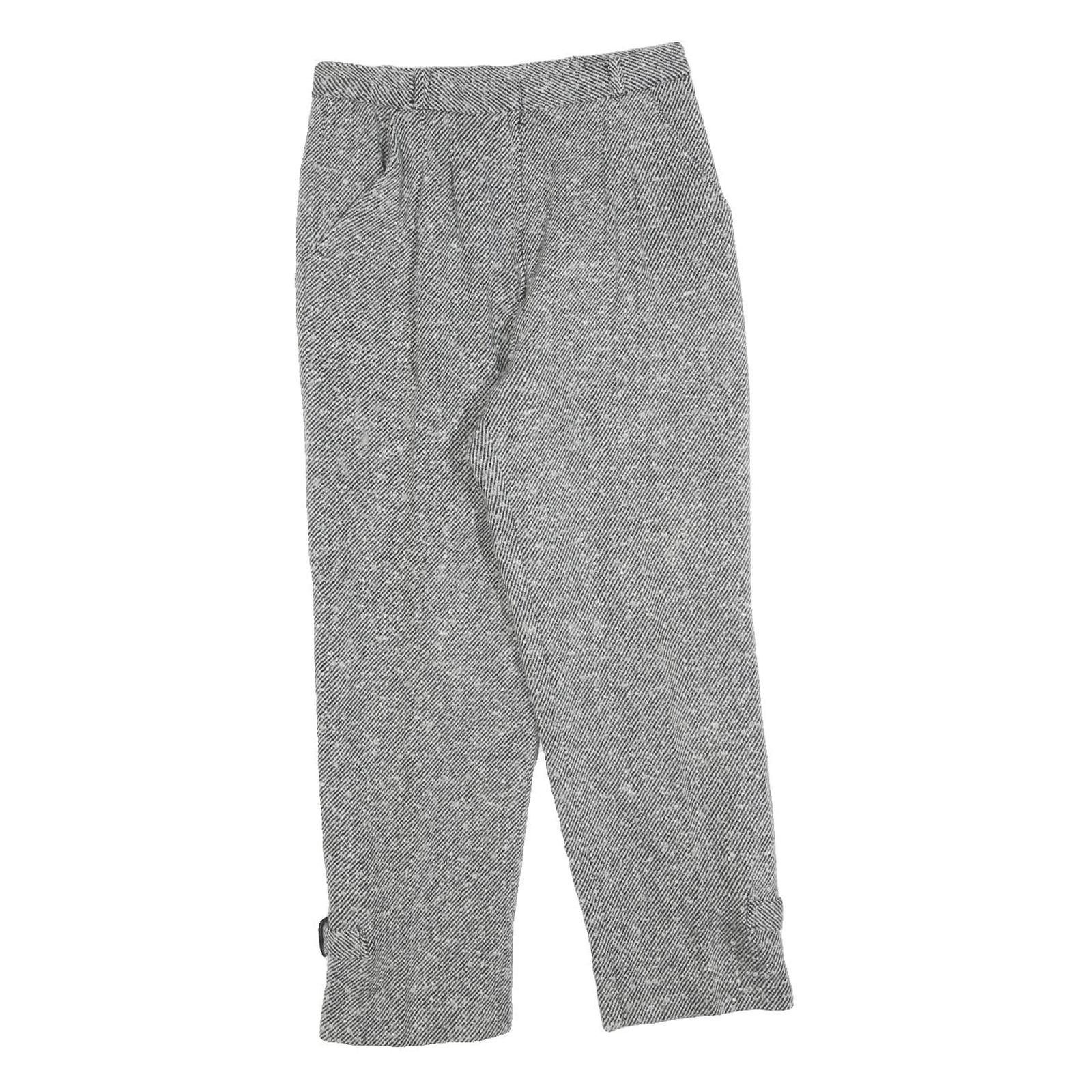 Womens Grey Regular Fit Straight Trousers W28 L25 Zip Closure Classic Style Refurbished - N/A refurbished available on Cerqular