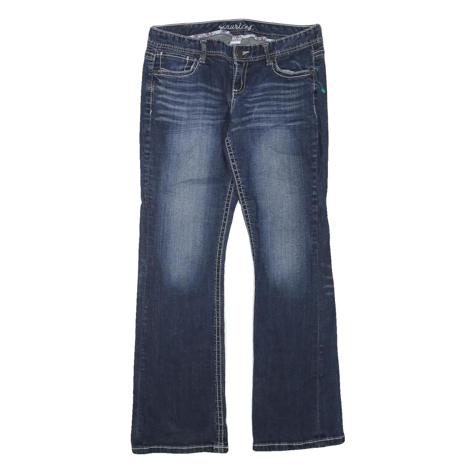 MAURICES Womens Regular Blue Denim Bootcut Jeans Cotton Blend W34 L33 Stylish Refurbished - N/A refurbished available on Cerqular