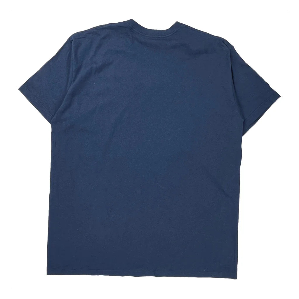Buy Made In USA Nike T-Shirt - XL Blue Cotton Refurbished - $29.47 Made In USA Nike T-Shirt - XL Blue Cotton Refurbished - Thrifted (note: this is a term often used to describe second- refurbished available on Cerqular