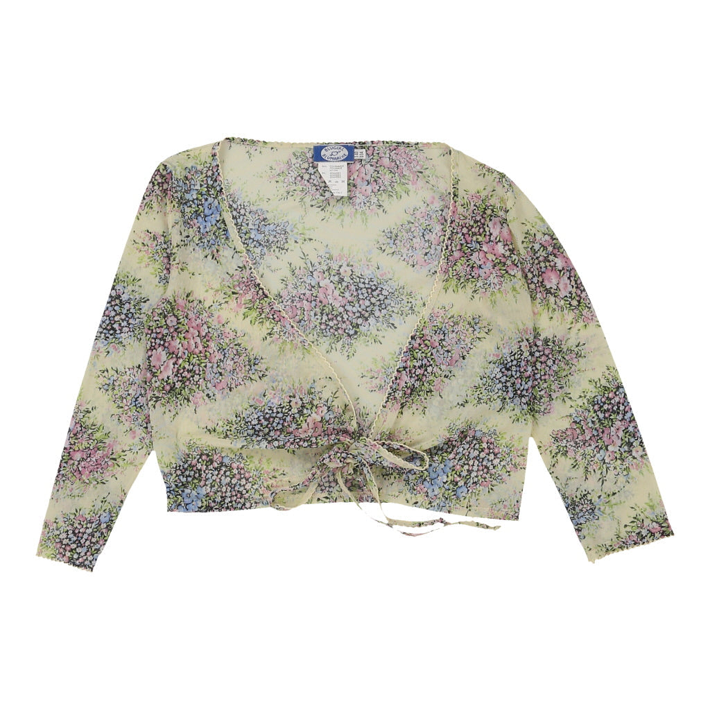 Blumarine Cropped Cardigan - Small Multicoloured Polyester Refurbished - Thrifted (note: this is a term often used to describe second- refurbished available on Cerqular