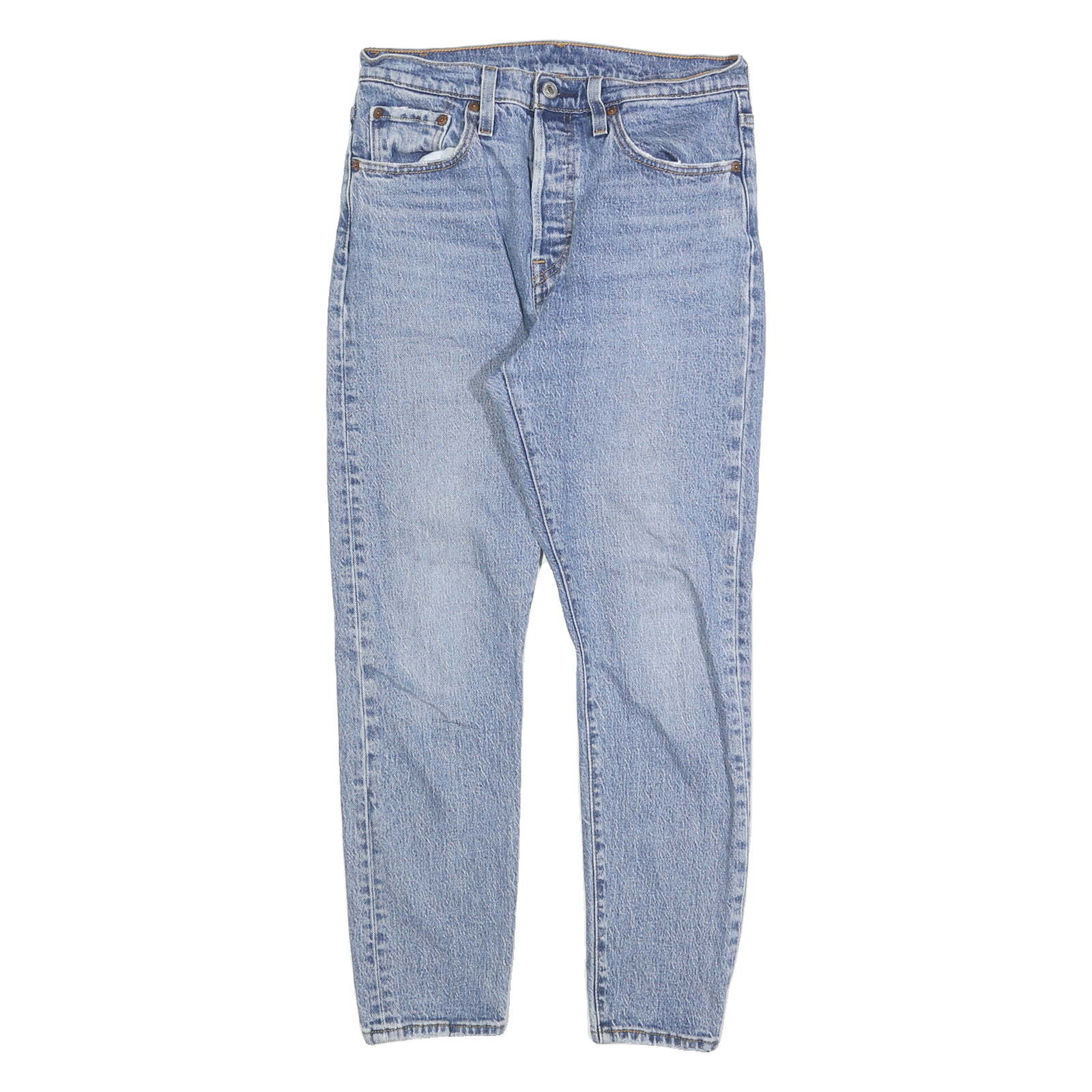 LEVI'S 501S Womens Jeans Blue Regular Straight Denim Light W27 L28 Classic Refurbished - N/A refurbished available on Cerqular