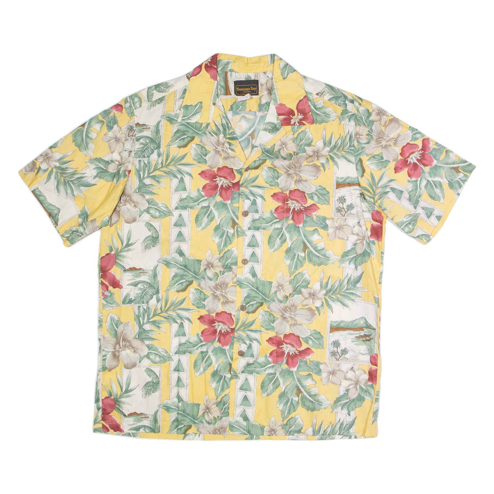 Buy HANAUMA BAY Mens Hawaiian Shirt Yellow Floral XL Refurbished - $18.19 HANAUMA BAY Mens Hawaiian Shirt Yellow Floral XL Refurbished - N/A refurbished available on Cerqular