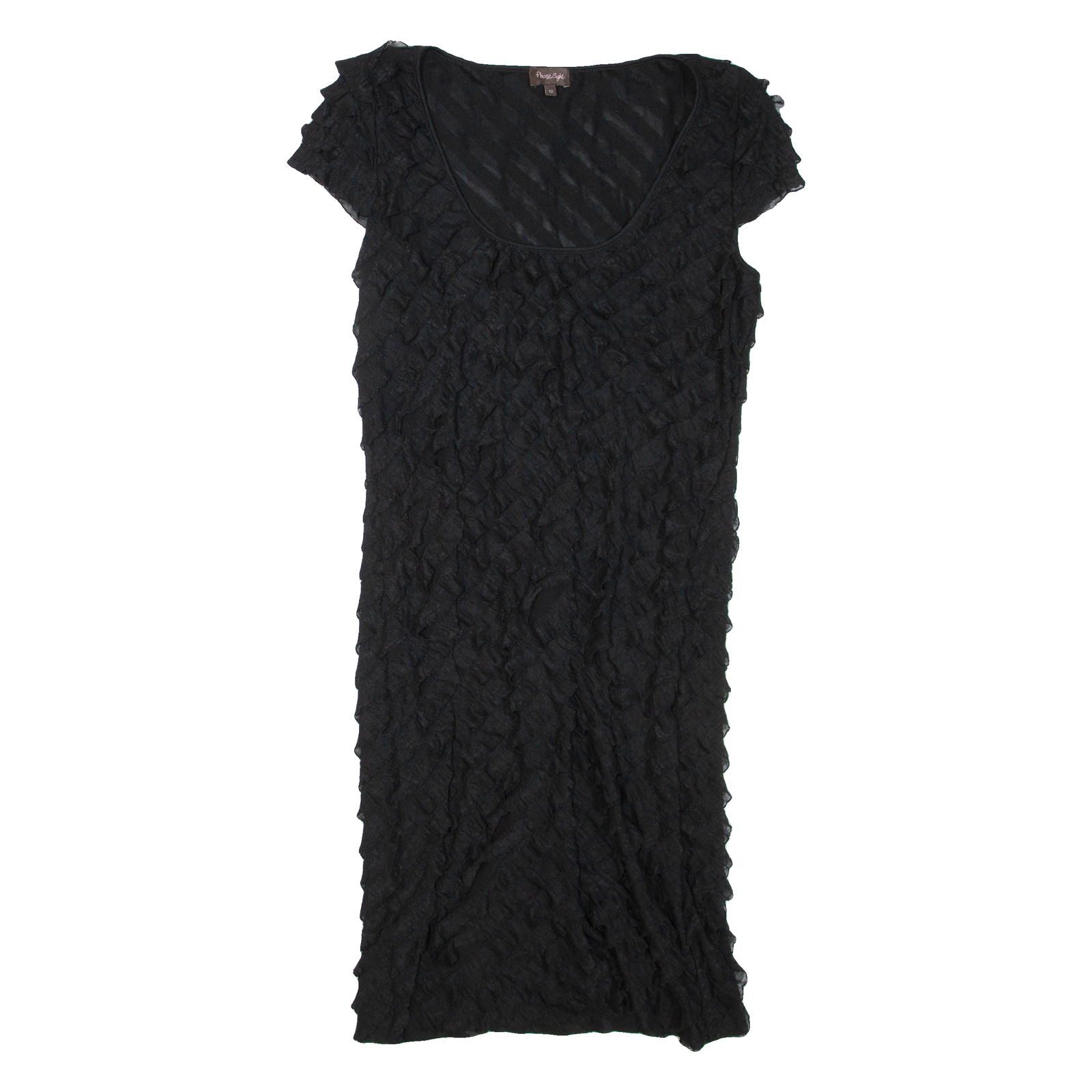 PHASE EIGHT Womens Day Dress Black Short Sleeve Knee Length M Refurbished - N/A refurbished available on Cerqular