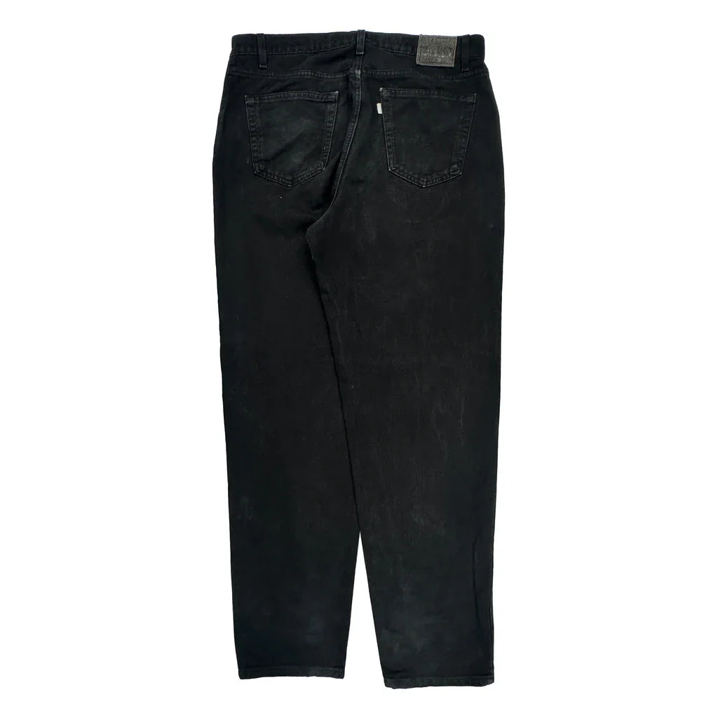 Silver Tabs Levis Loose Jeans - 38W 30L Black Cotton Refurbished - Thrifted (note: this is a term often used to describe second- refurbished available on Cerqular
