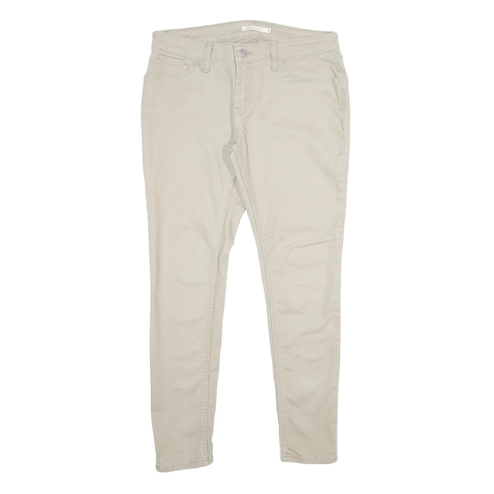 LEVI'S 535 Super Skinny Womens Jeans Beige Slim Jeans Denim W31 L30 Cotton Blend Refurbished - N/A refurbished available on Cerqular