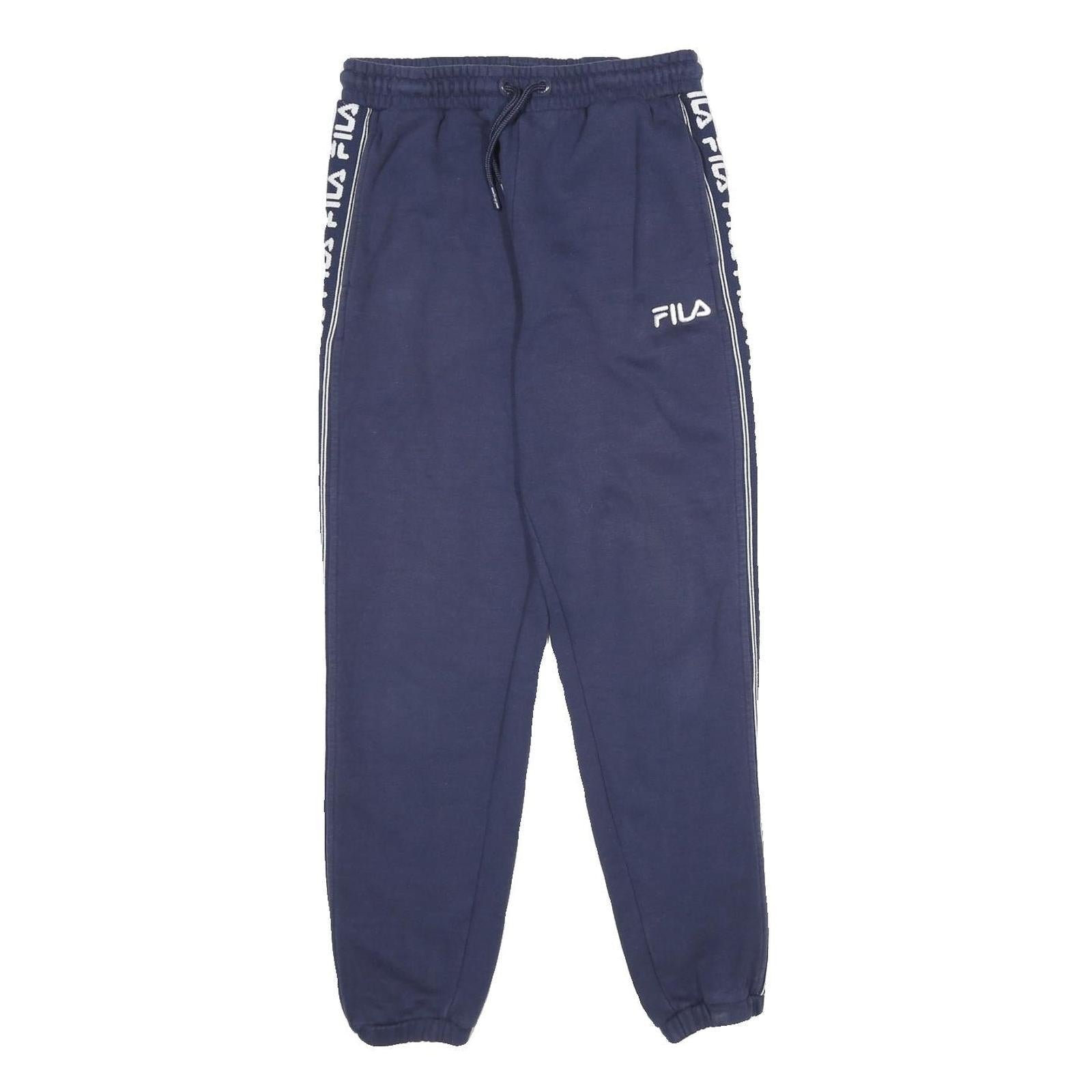 Buy FILA Womens Joggers Blue Slim Tapered S W28 L30 Logo Tape Casual Sportswear Refurbished - $31.19 FILA Womens Joggers Blue Slim Tapered S W28 L30 Logo Tape Casual Sportswear Refurbished - N/A refurbished available on Cerqular