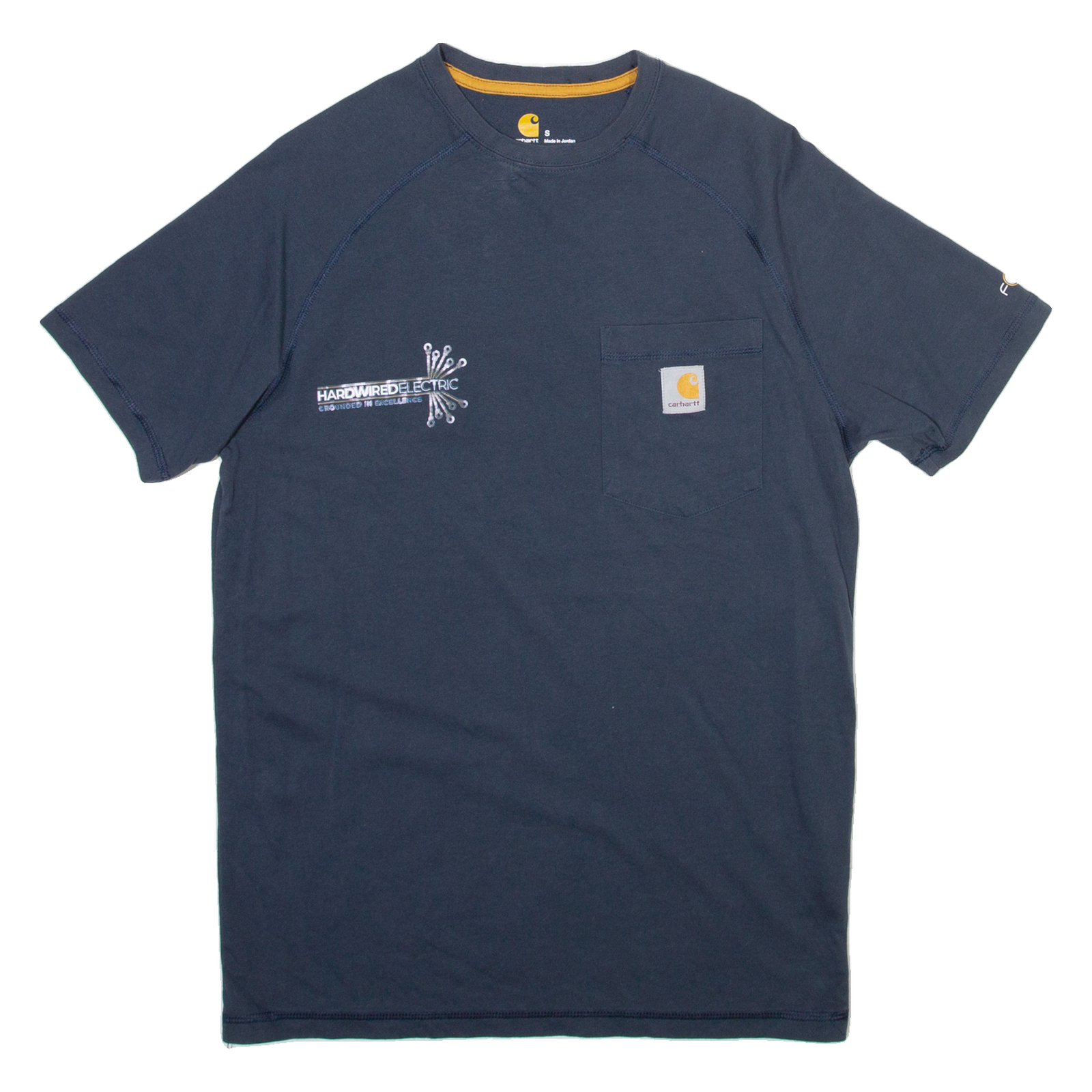 CARHARTT Mens T-Shirt Blue S Refurbished - N/A refurbished available on Cerqular
