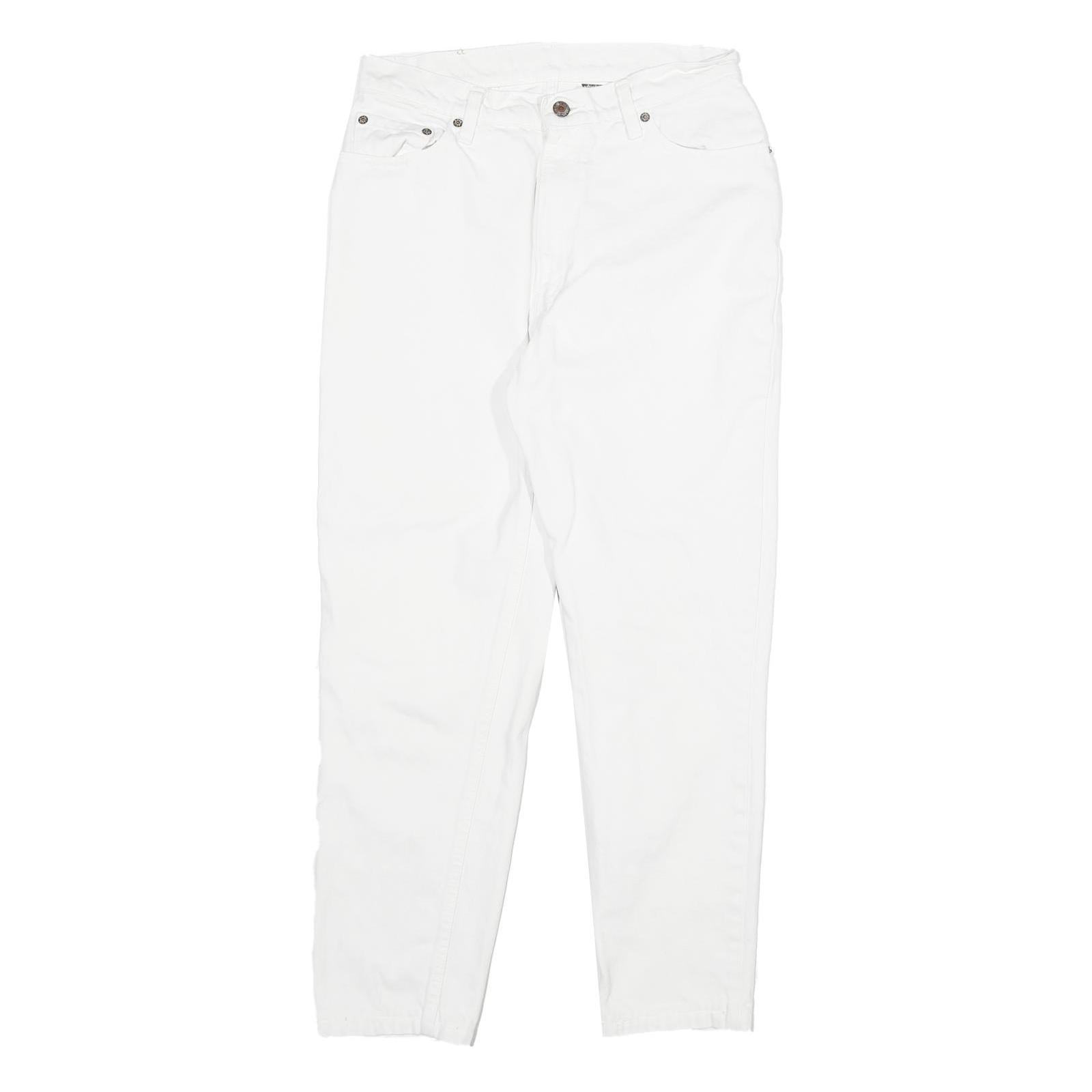 LEVI'S Womens Relaxed White Denim Jeans Cotton Blend Zip W28 L26 Classic Casual Refurbished - N/A refurbished available on Cerqular