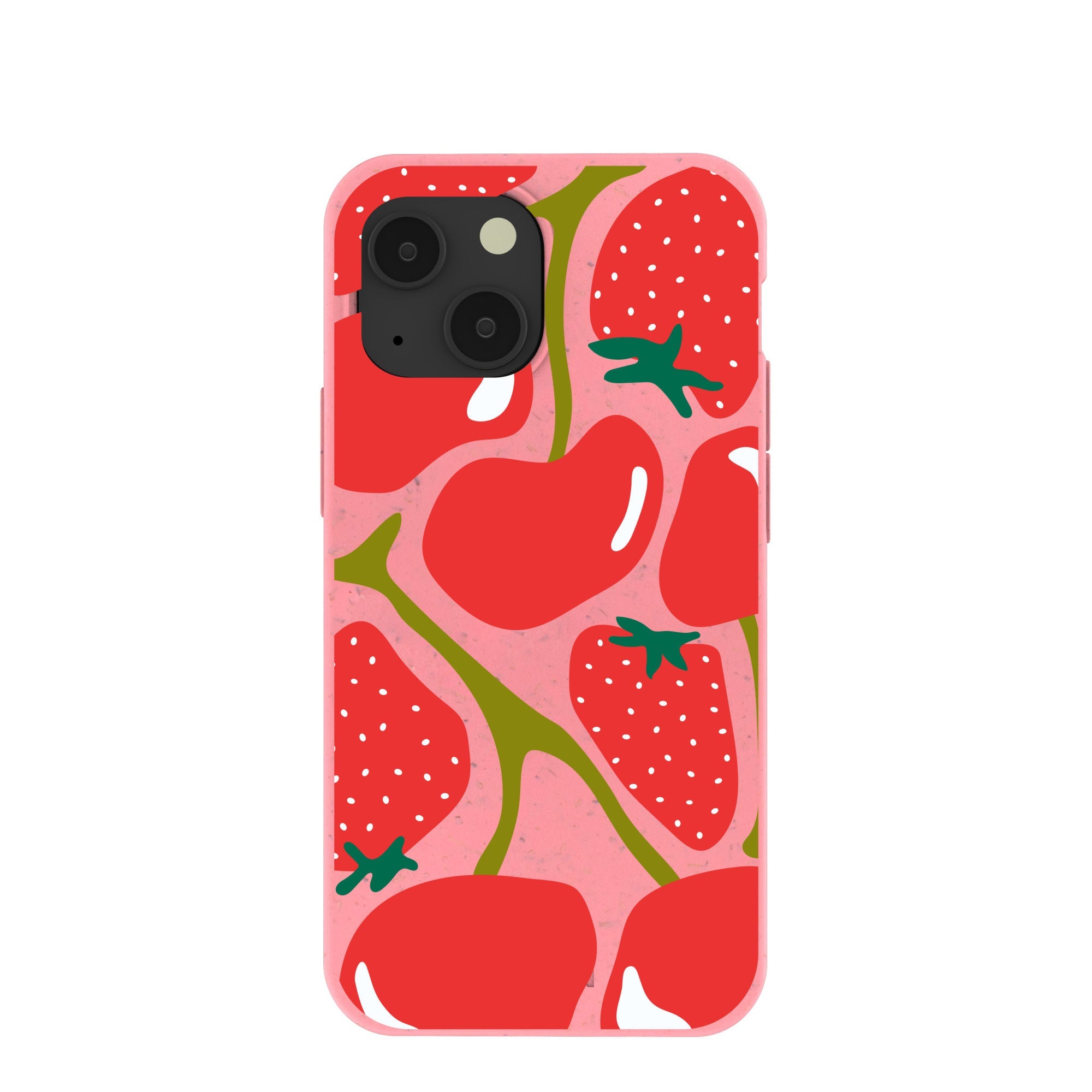 Bubblegum Pink Cherry Berry iPhone 13 Mini Case Refurbished - Pela Case refurbished available on Cerqular