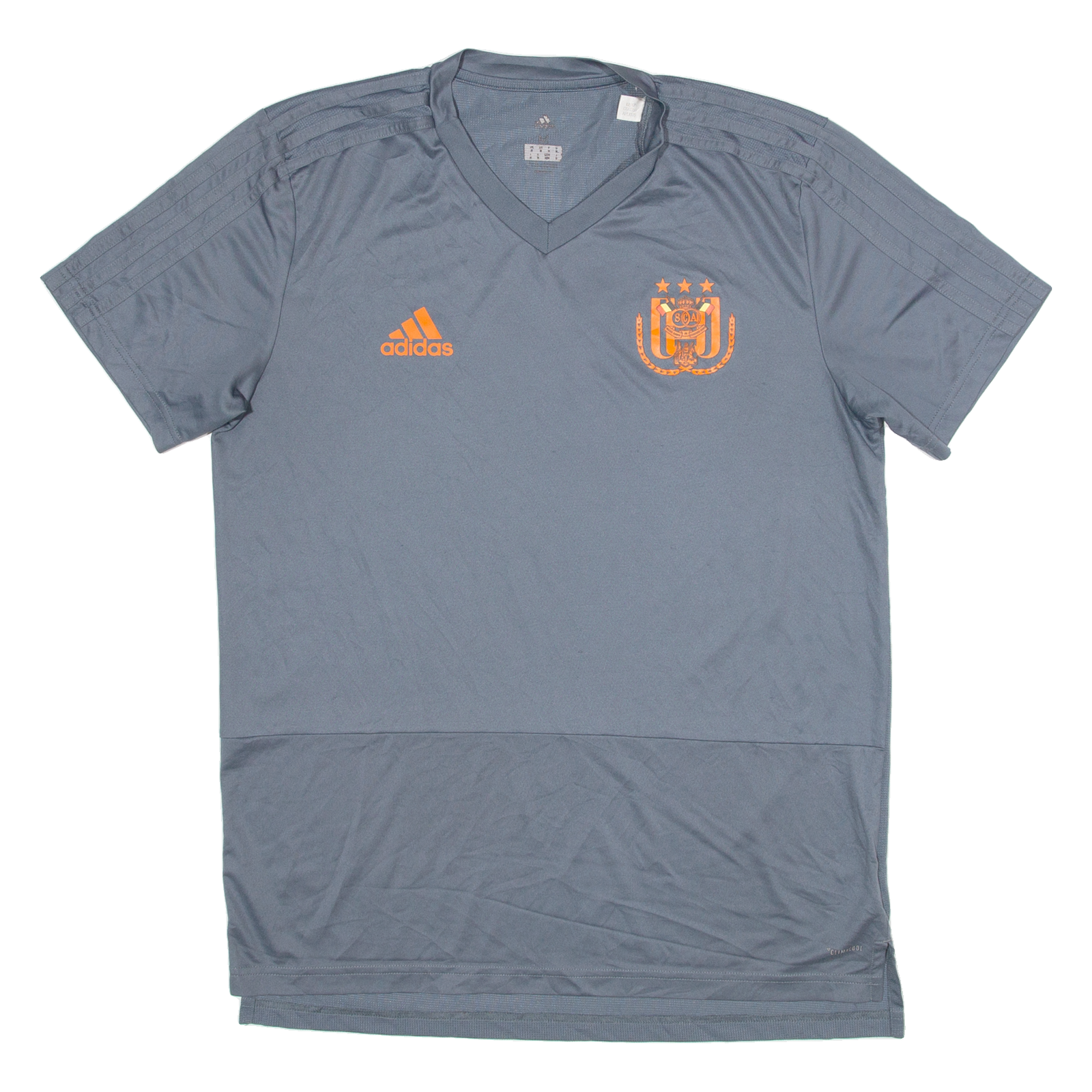 ADIDAS RSC Anderlecht Mens Football Shirt T-Shirt Grey V-Neck M Refurbished - N/A refurbished available on Cerqular