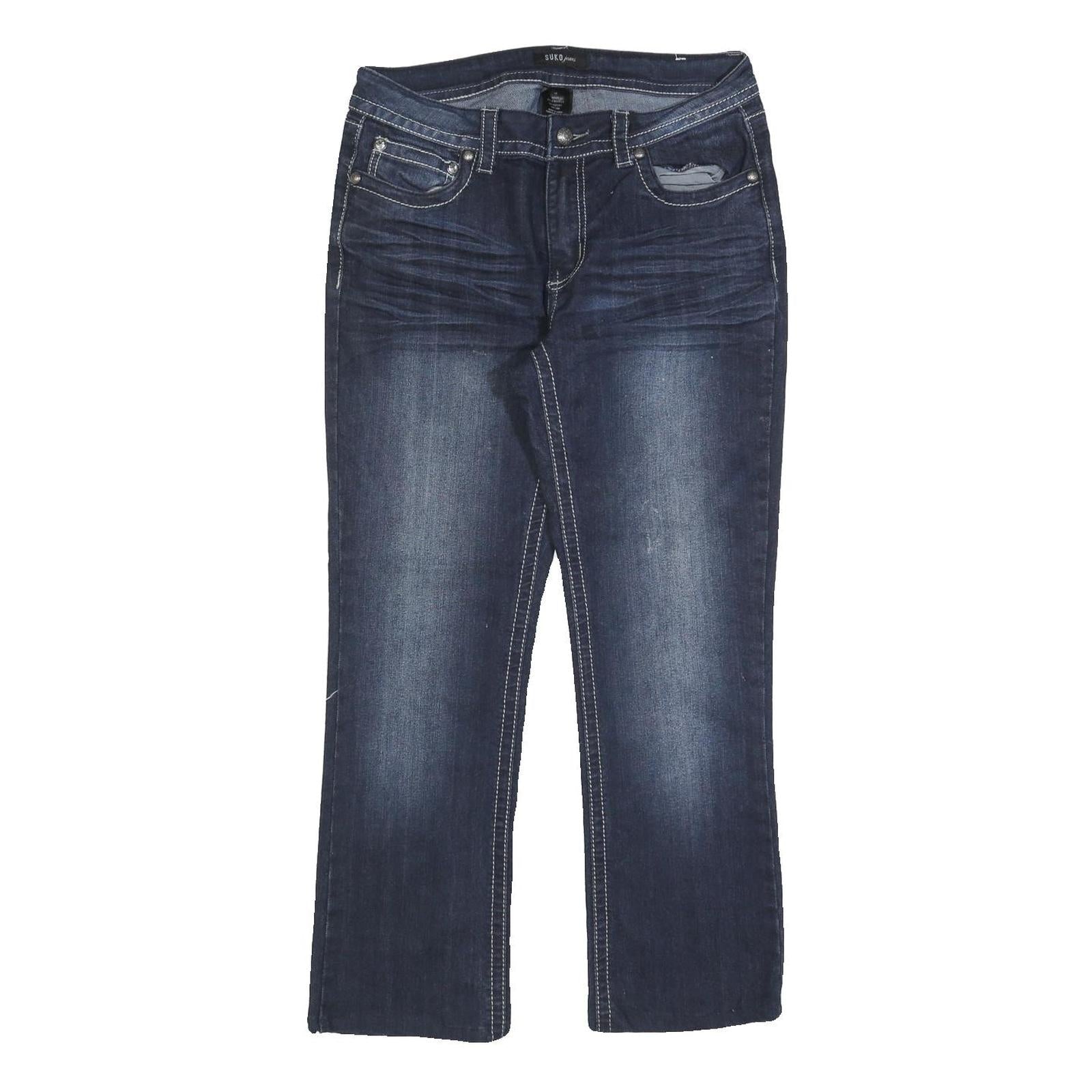 Buy SOKU Womens Jeans Blue Regular Straight Denim Medium W30 L28 Embroidered Back Refurbished - $16.89 SOKU Womens Jeans Blue Regular Straight Denim Medium W30 L28 Embroidered Back Refurbished - N/A refurbished available on Cerqular