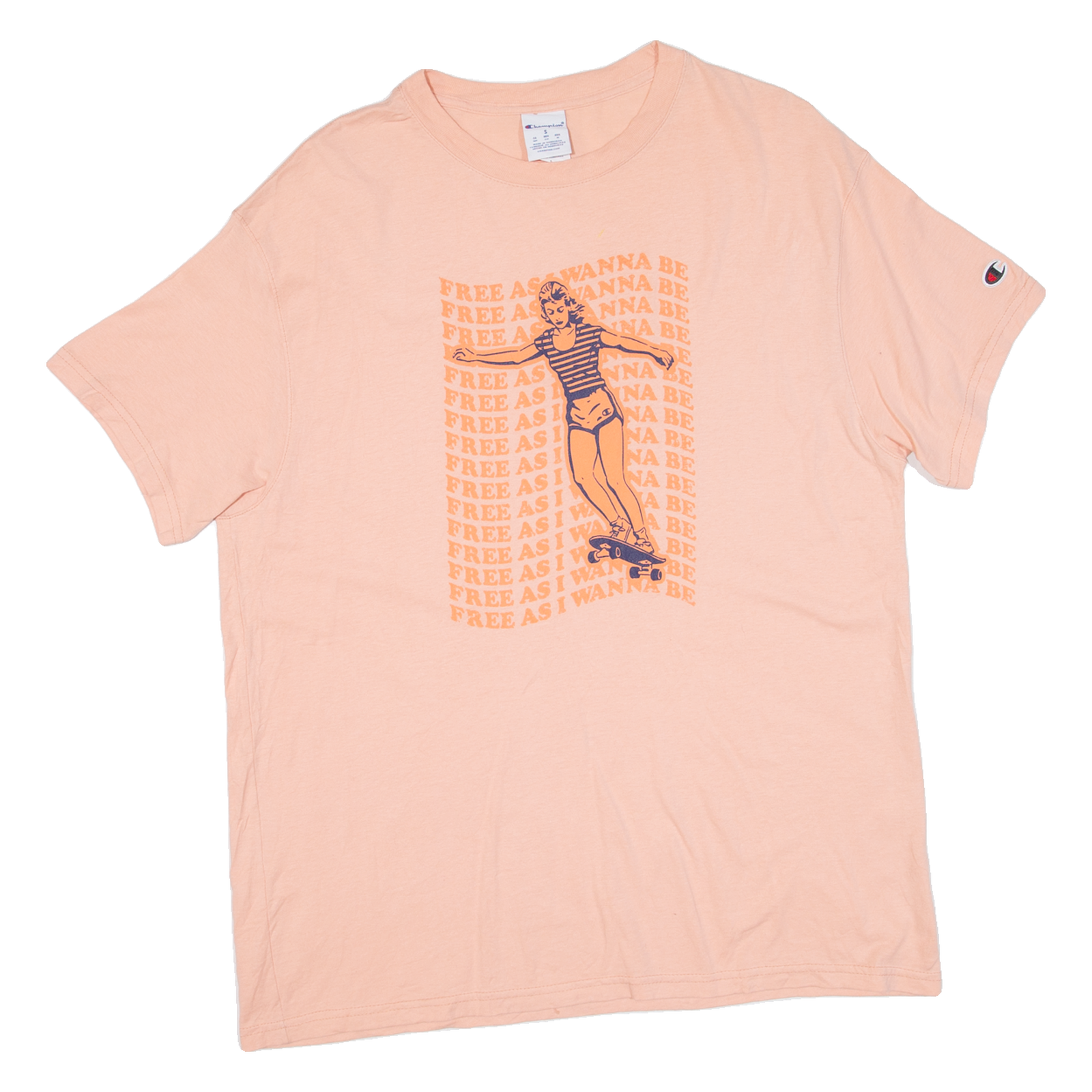 Buy CHAMPION Free As I Wanna Be Mens T-Shirt Pink S Refurbished - $18.19 CHAMPION Free As I Wanna Be Mens T-Shirt Pink S Refurbished - N/A refurbished available on Cerqular