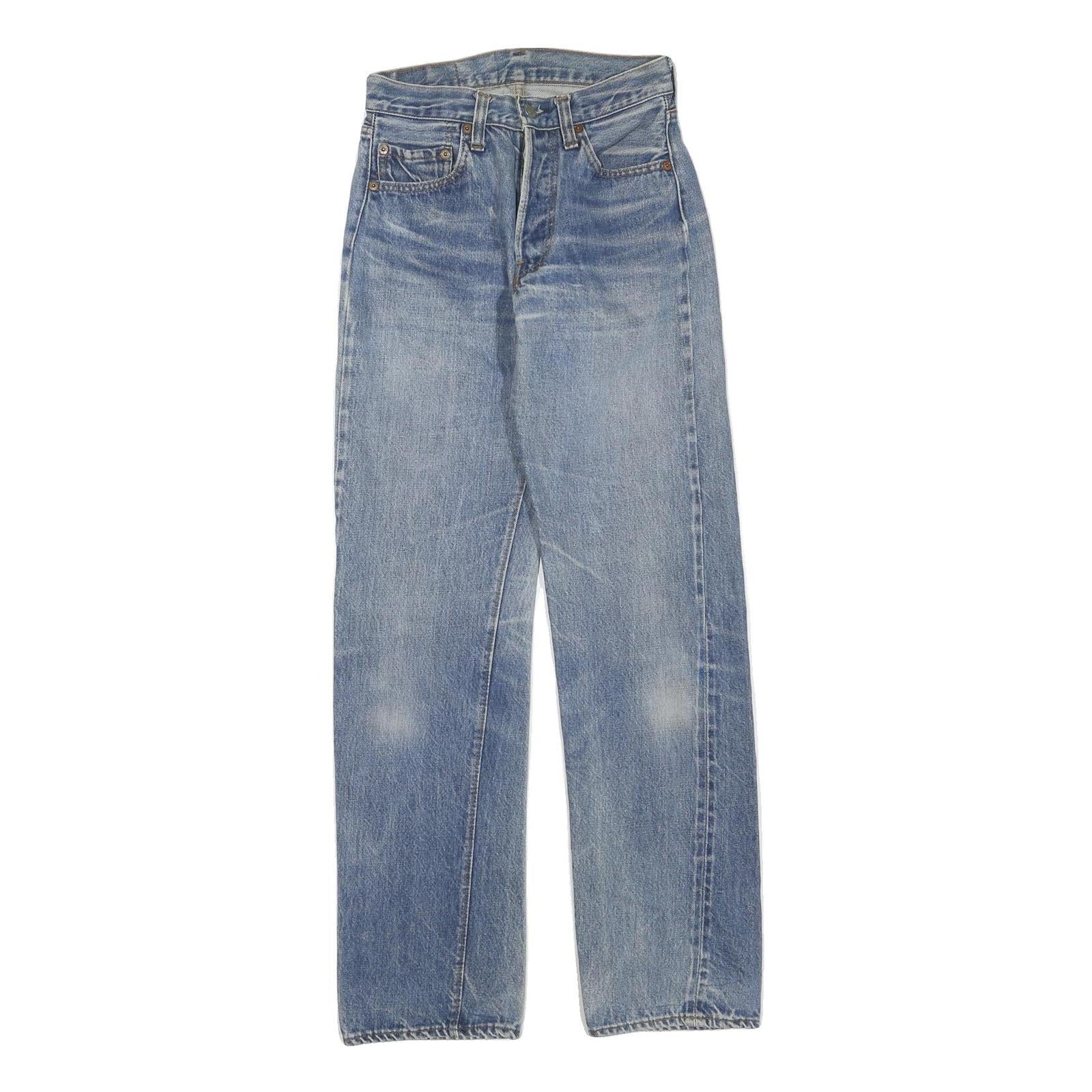 LEVI'S 501 Womens Jeans Blue Regular Straight Denim Light W26 L30 Classic Fit Refurbished - N/A refurbished available on Cerqular