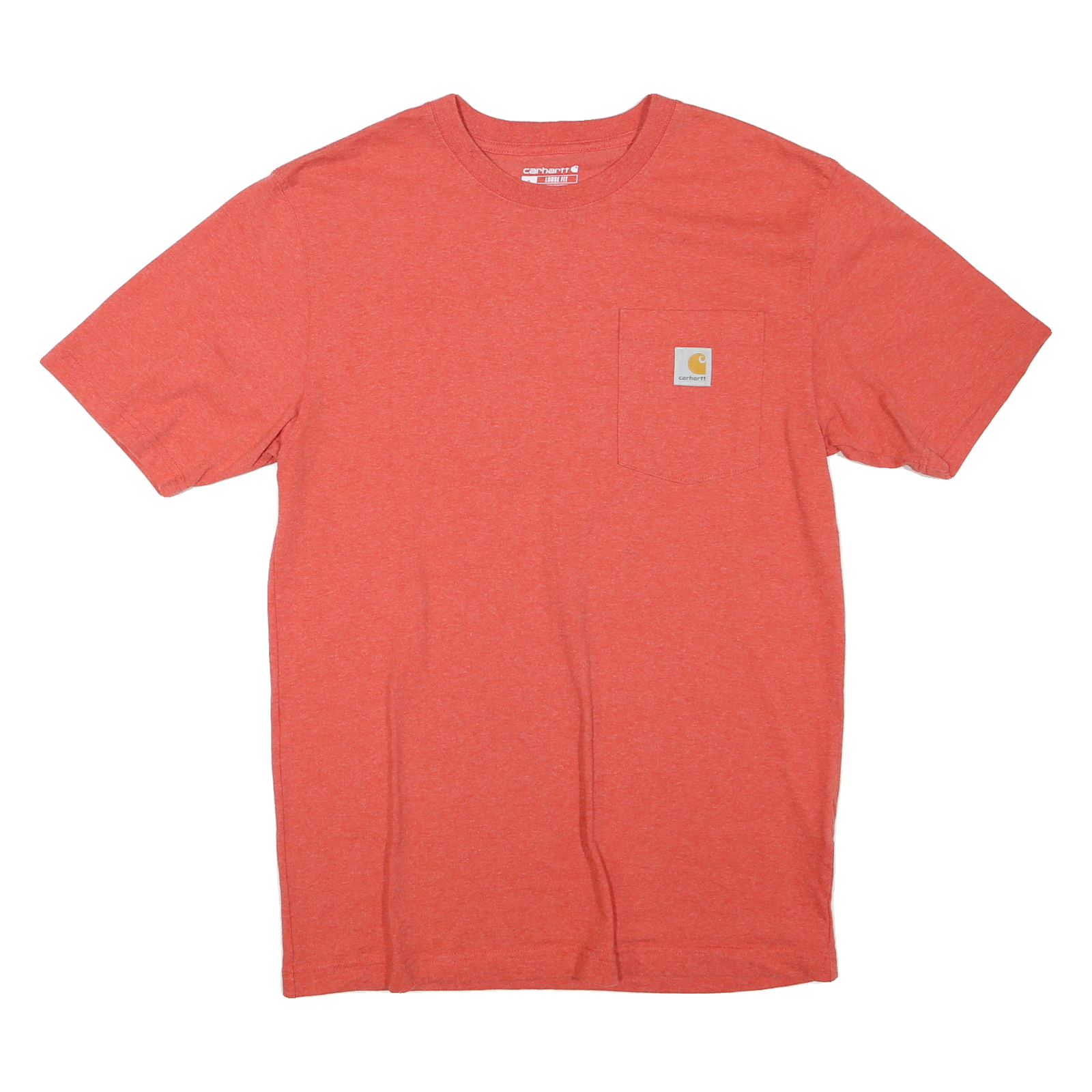 CARHARTT Mens Red Pocket T-Shirt S Short Sleeve Crew Neck Cotton Blend Casual Refurbished - N/A refurbished available on Cerqular
