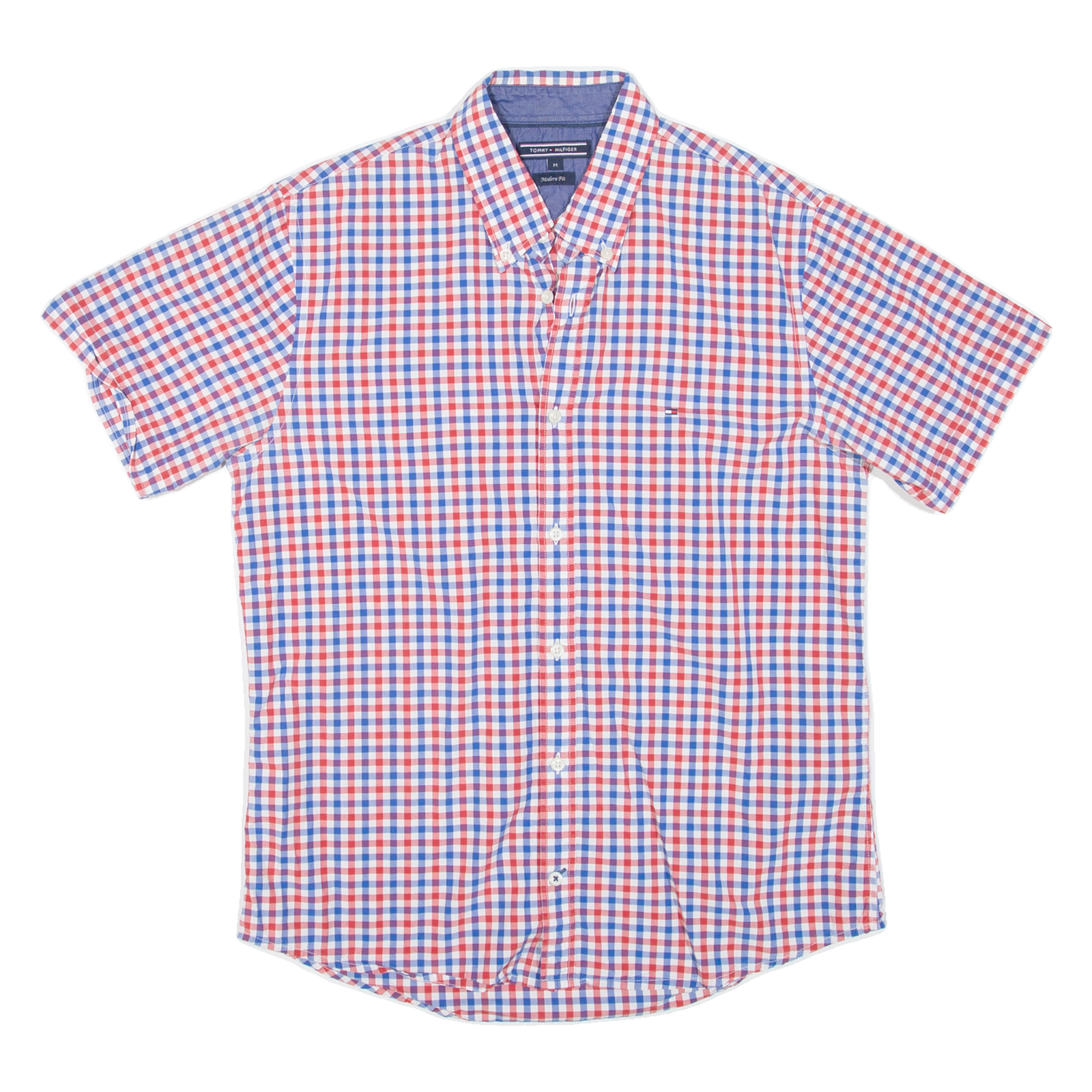TOMMY HILFIGER Mens Shirt Red Check M Refurbished - N/A refurbished available on Cerqular