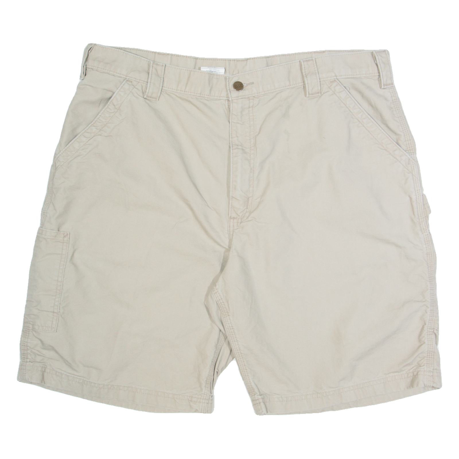 CARHARTT Mens Workwear Shorts Cream XL W40 Refurbished - N/A refurbished available on Cerqular