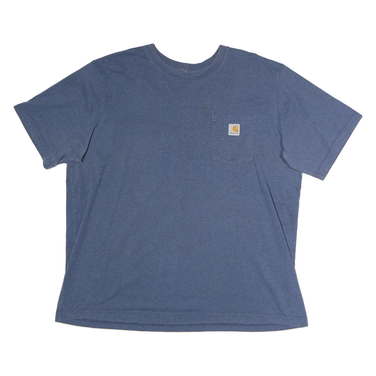 CARHARTT Mens Blue Pocket T-Shirt 2XL Short Sleeve Crew Neck Cotton Casual Refurbished - N/A refurbished available on Cerqular