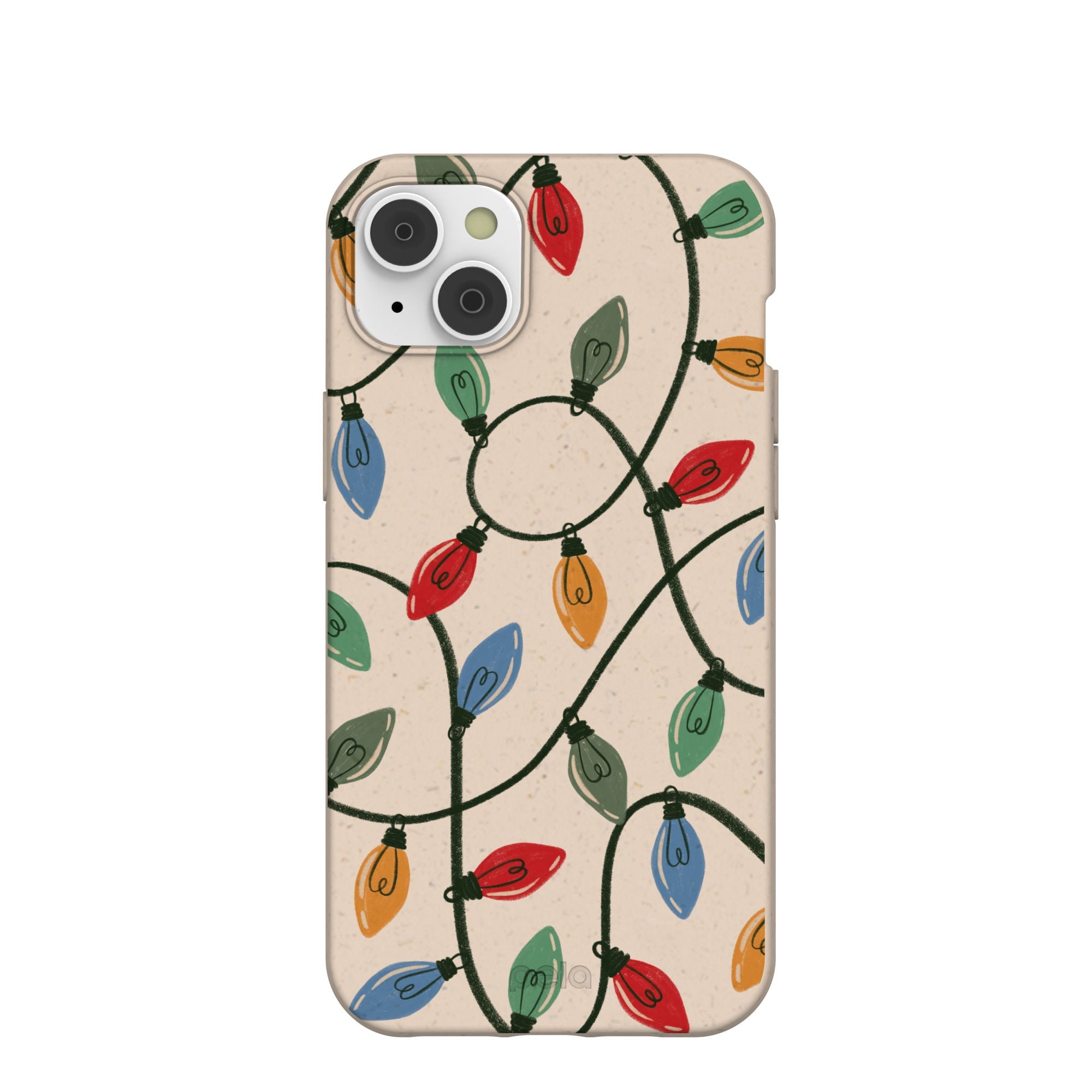 Seashell Holiday Lights iPhone 14 Plus Case Refurbished - Pela Case refurbished available on Cerqular
