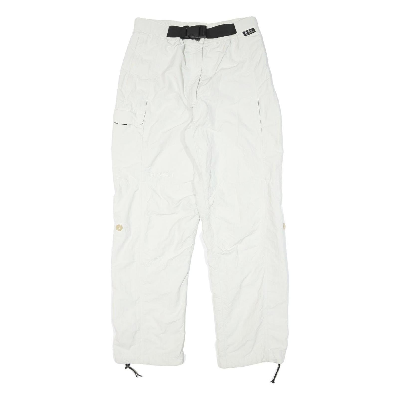 SCHOFFEL Womens Polyester Blend White Relaxed Cargo Trousers W28 L30 Outdoor Zip Refurbished - N/A refurbished available on Cerqular