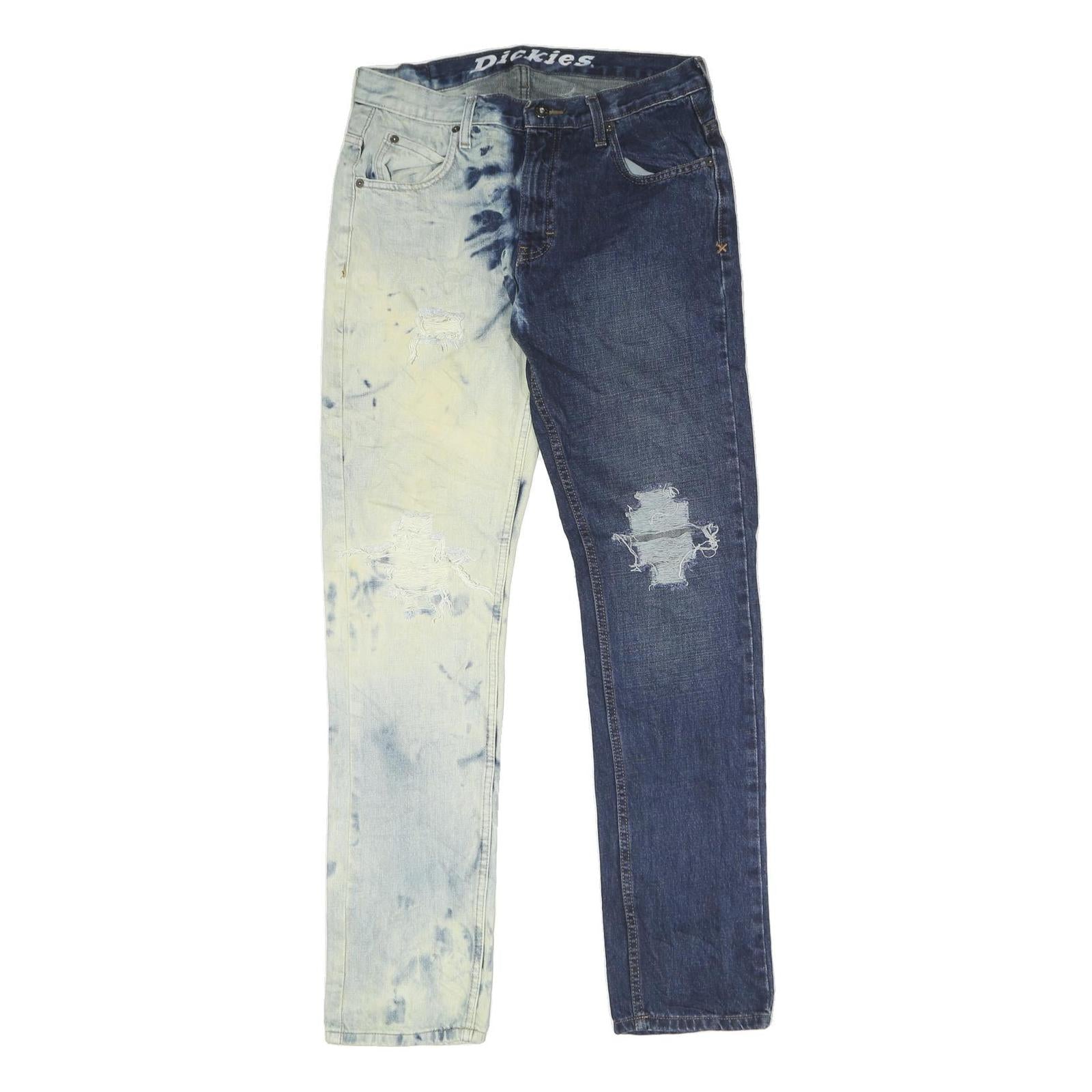 DICKIES Mens Jeans Blue Slim Skinny Denim Rinse W31 L30 Distressed Refurbished - N/A refurbished available on Cerqular