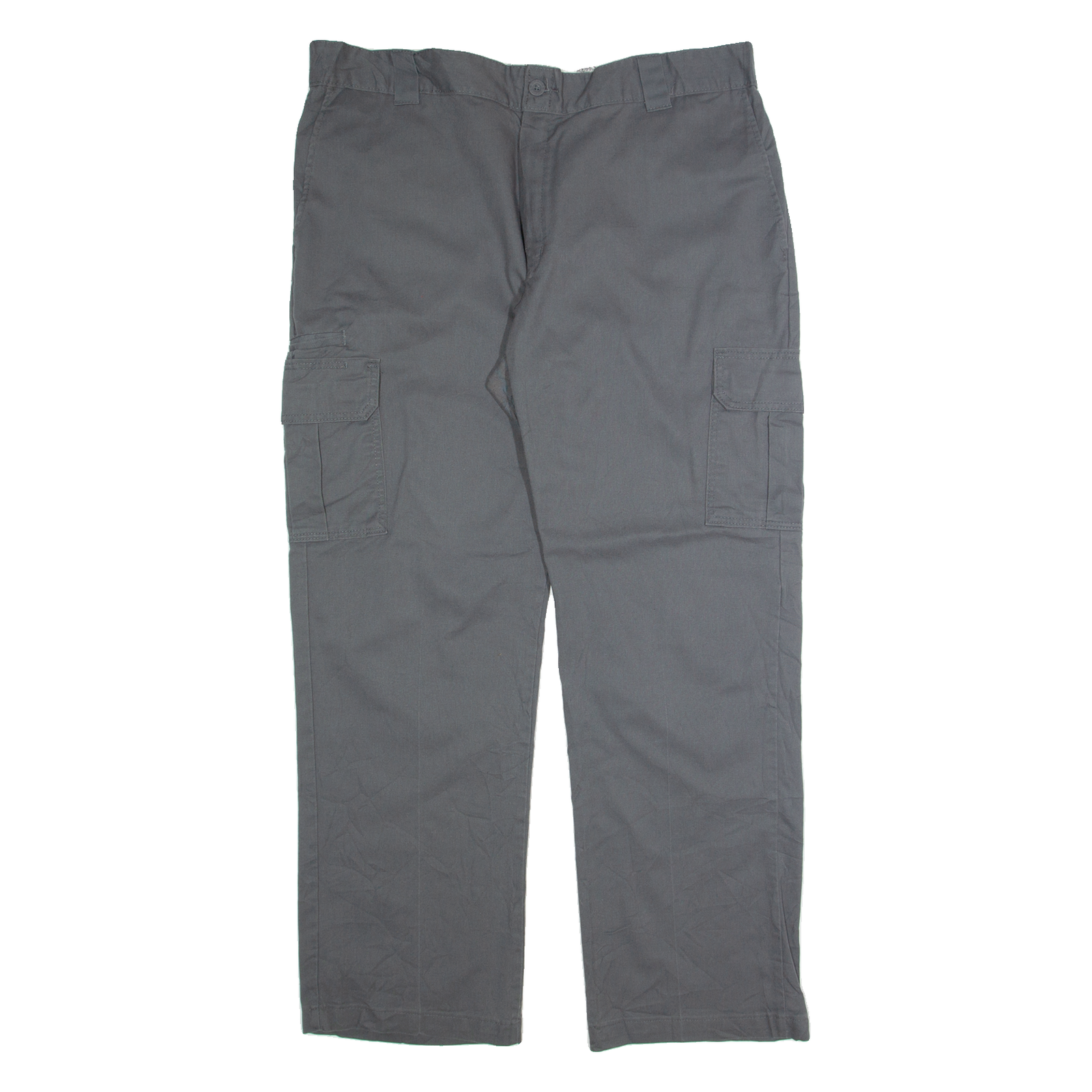 DICKIES Cargo Mens Trousers Grey Regular Straight W38 L31 Refurbished - N/A refurbished available on Cerqular