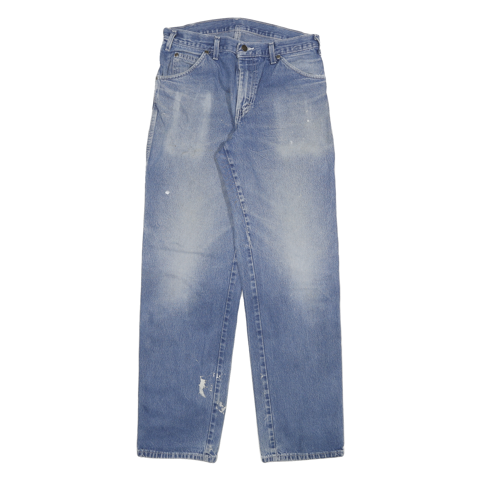 DICKIES Mens Jeans Blue Regular Straight Denim Medium W30 L32 Workwear Zip Refurbished - N/A refurbished available on Cerqular