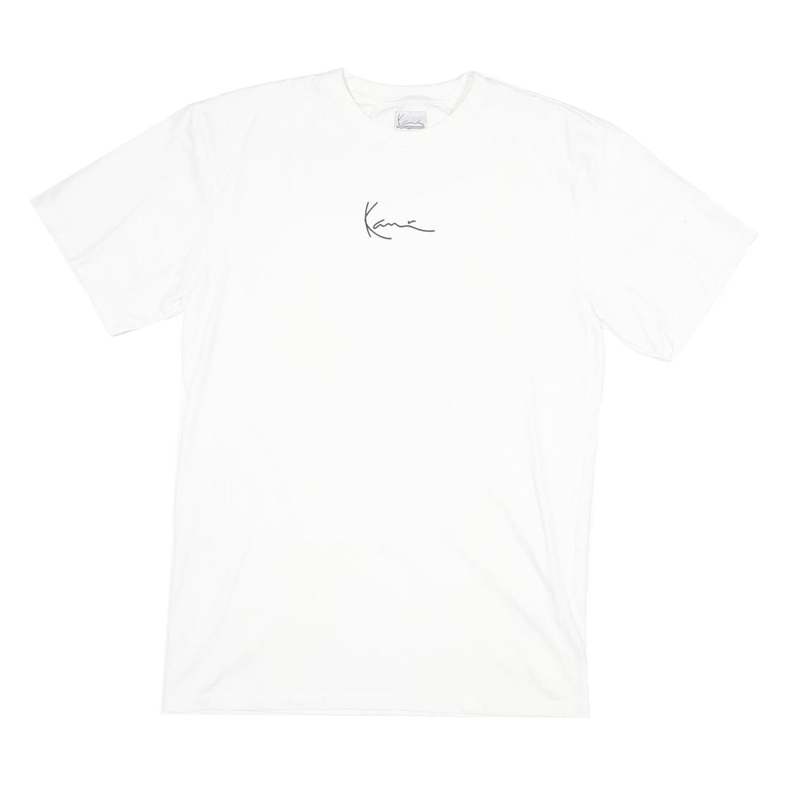 KANI Mens White Signature Graphic T-Shirt M Short Sleeve Crew Neck Cotton Blend Refurbished - N/A refurbished available on Cerqular
