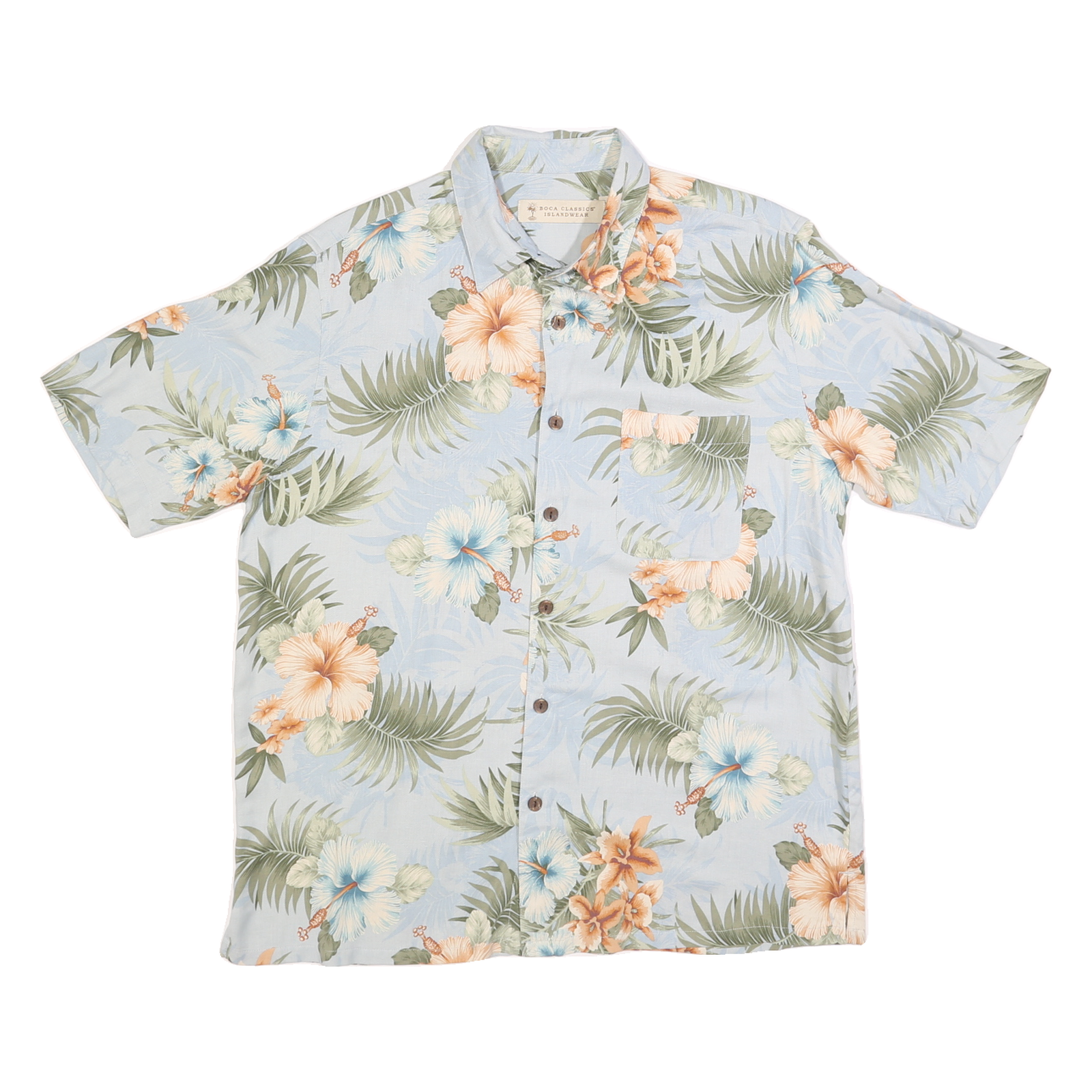 Buy BOCA CLASSICS Mens Blue & Green Floral Silk Shirt L Islandwear Summer Casual Refurbished - $15.59 BOCA CLASSICS Mens Blue & Green Floral Silk Shirt L Islandwear Summer Casual Refurbished - N/A refurbished available on Cerqular