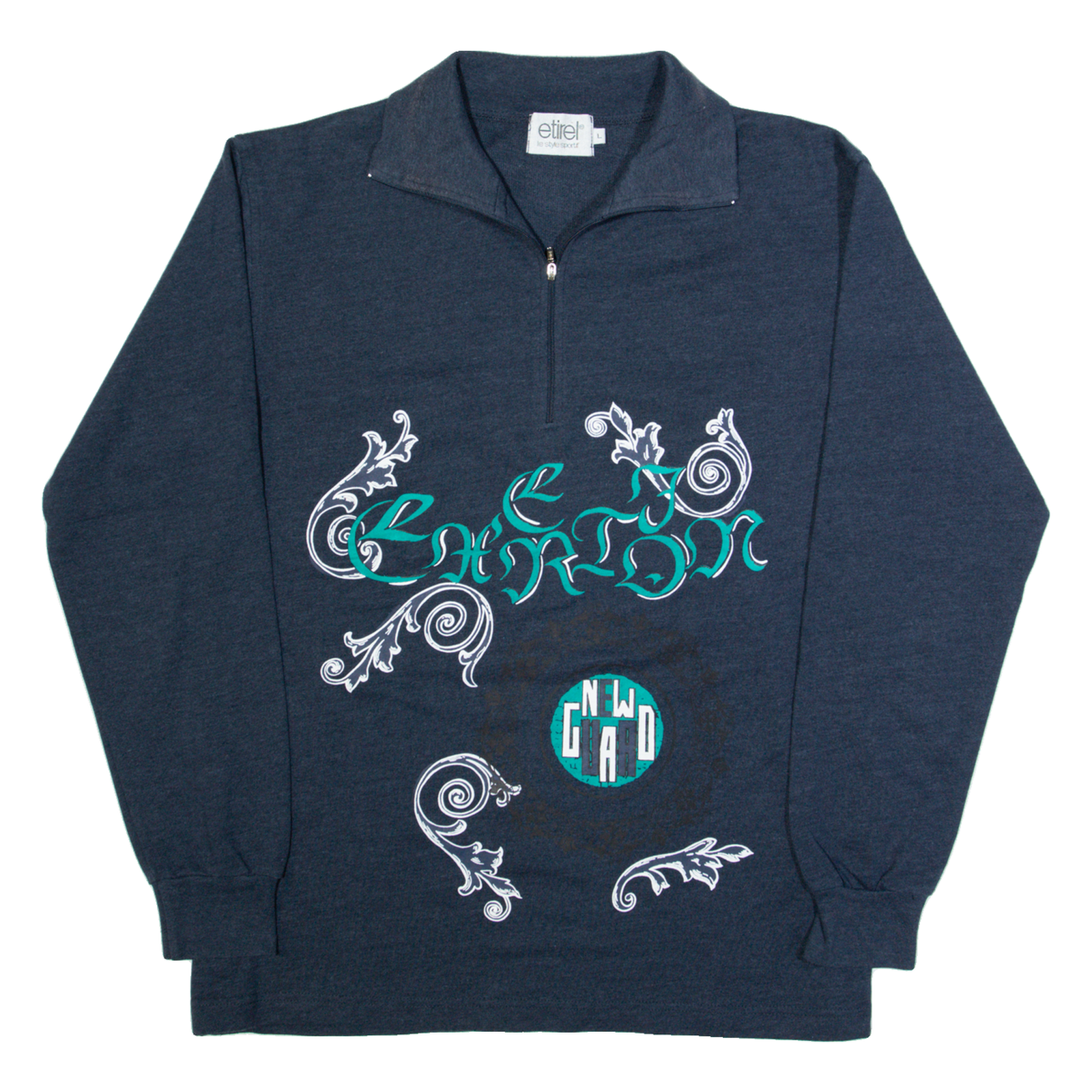 ETIREL Womens Sweatshirt Blue 1/4 Zip L Refurbished - N/A refurbished available on Cerqular