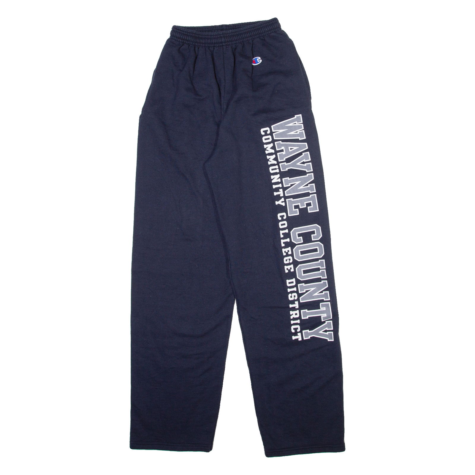 CHAMPION Wayne County Community College Mens Joggers Blue Straight S W20 L28 Refurbished - N/A refurbished available on Cerqular