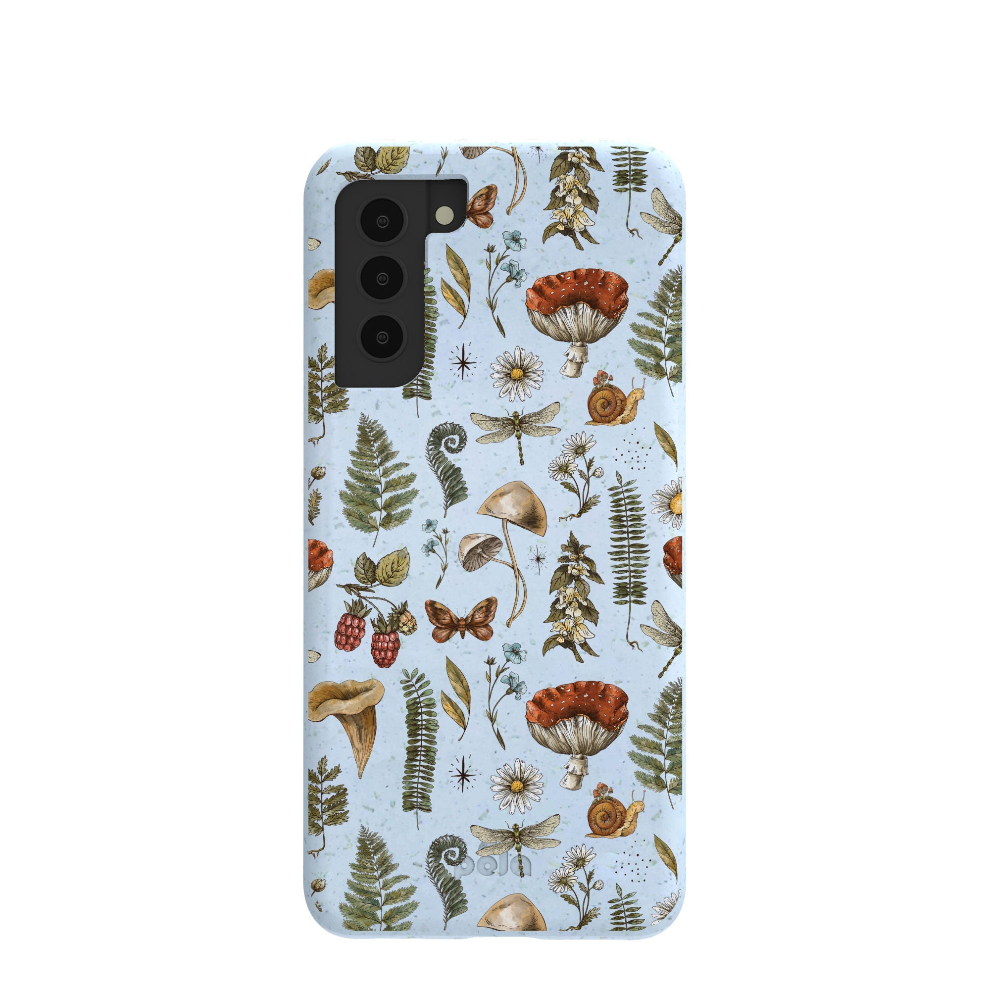 Powder Blue Nature walks Samsung Galaxy S21 Case Refurbished - Pela Case refurbished available on Cerqular