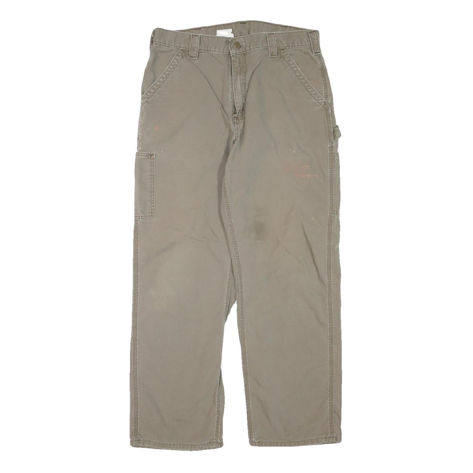 Buy CARHARTT Mens Cotton Blend Beige Regular Fit Straight Leg Trousers W34 L30 Refurbished - $49.39 CARHARTT Mens Cotton Blend Beige Regular Fit Straight Leg Trousers W34 L30 Refurbished - N/A refurbished available on Cerqular