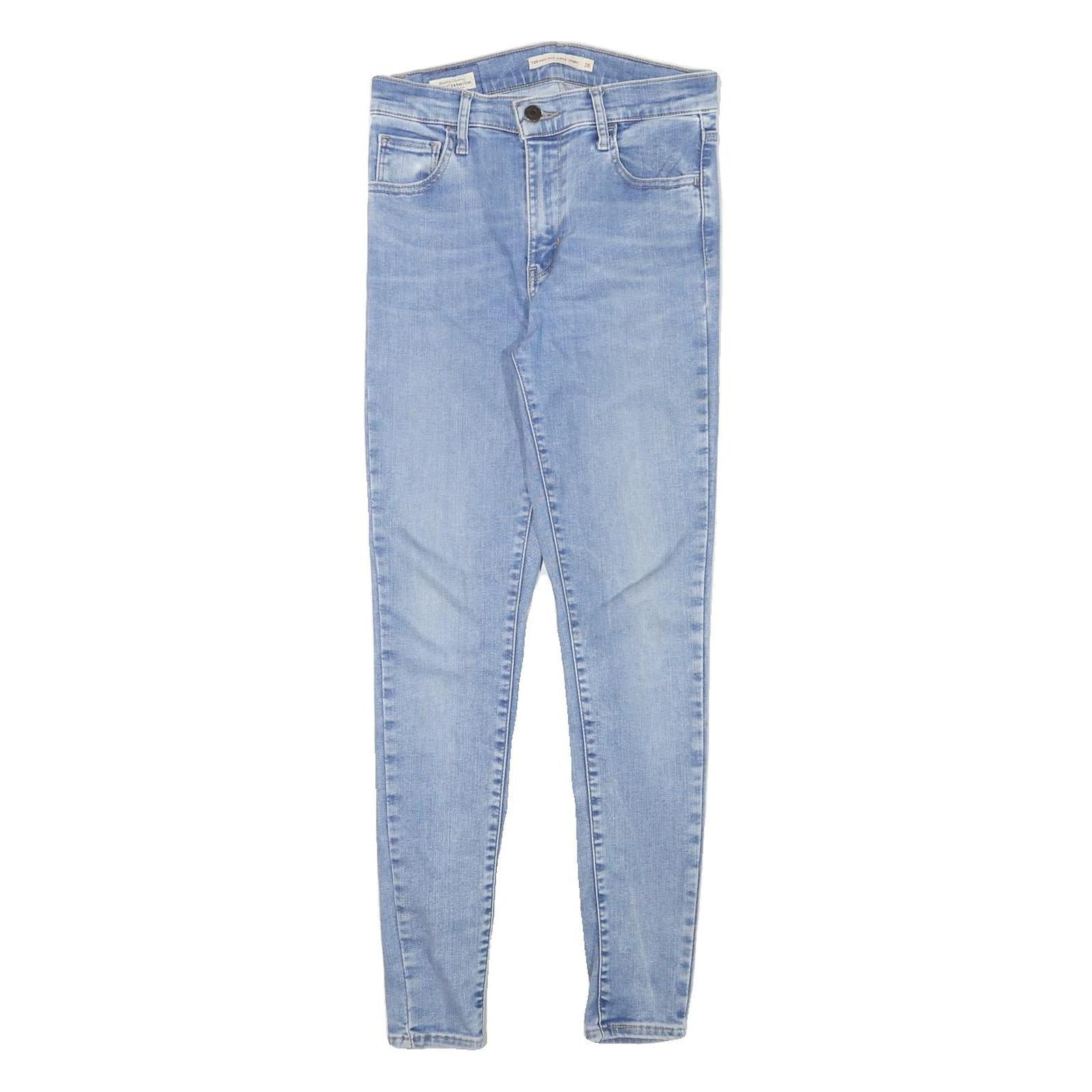 LEVI'S Womens Slim Blue Denim Jeans Zip W26 L27 Slim Fit Classic Cotton Blend Refurbished - N/A refurbished available on Cerqular