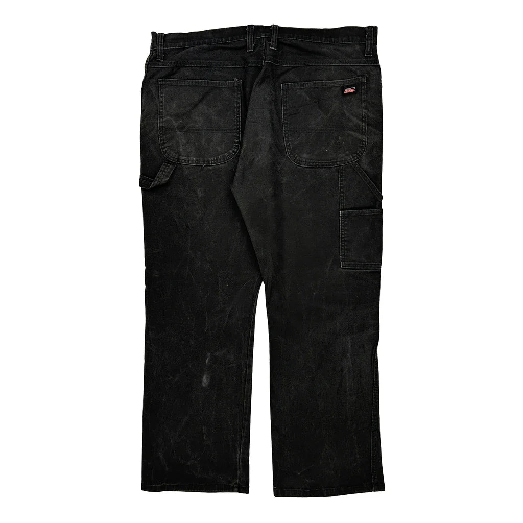 Dickies Carpenter Trousers - 39W 29L Black Cotton Refurbished - Thrifted (note: this is a term often used to describe second- refurbished available on Cerqular