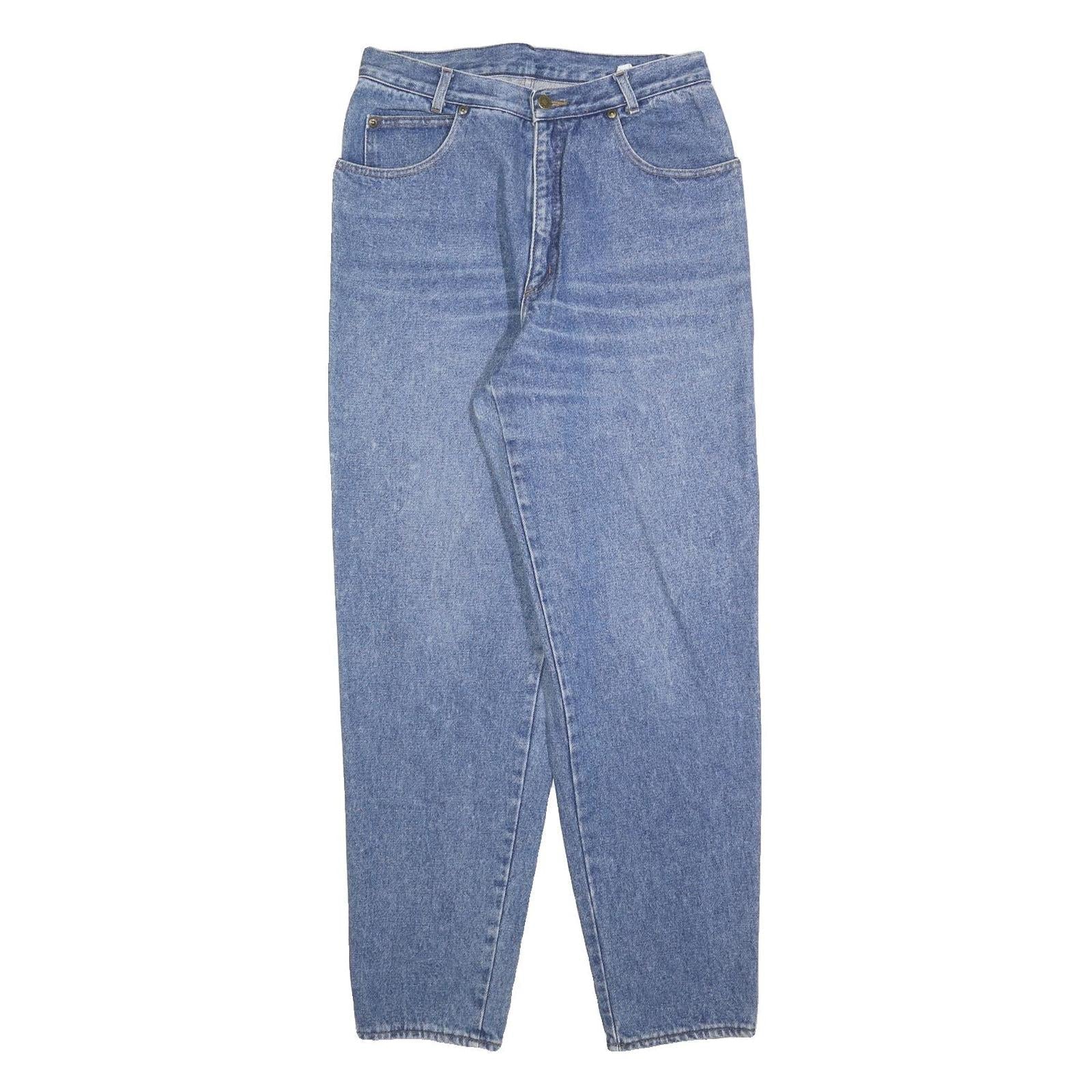 Womens Blue Cotton Blend Jeans Regular Straight Denim W28 L30 Classic Zip Refurbished - N/A refurbished available on Cerqular