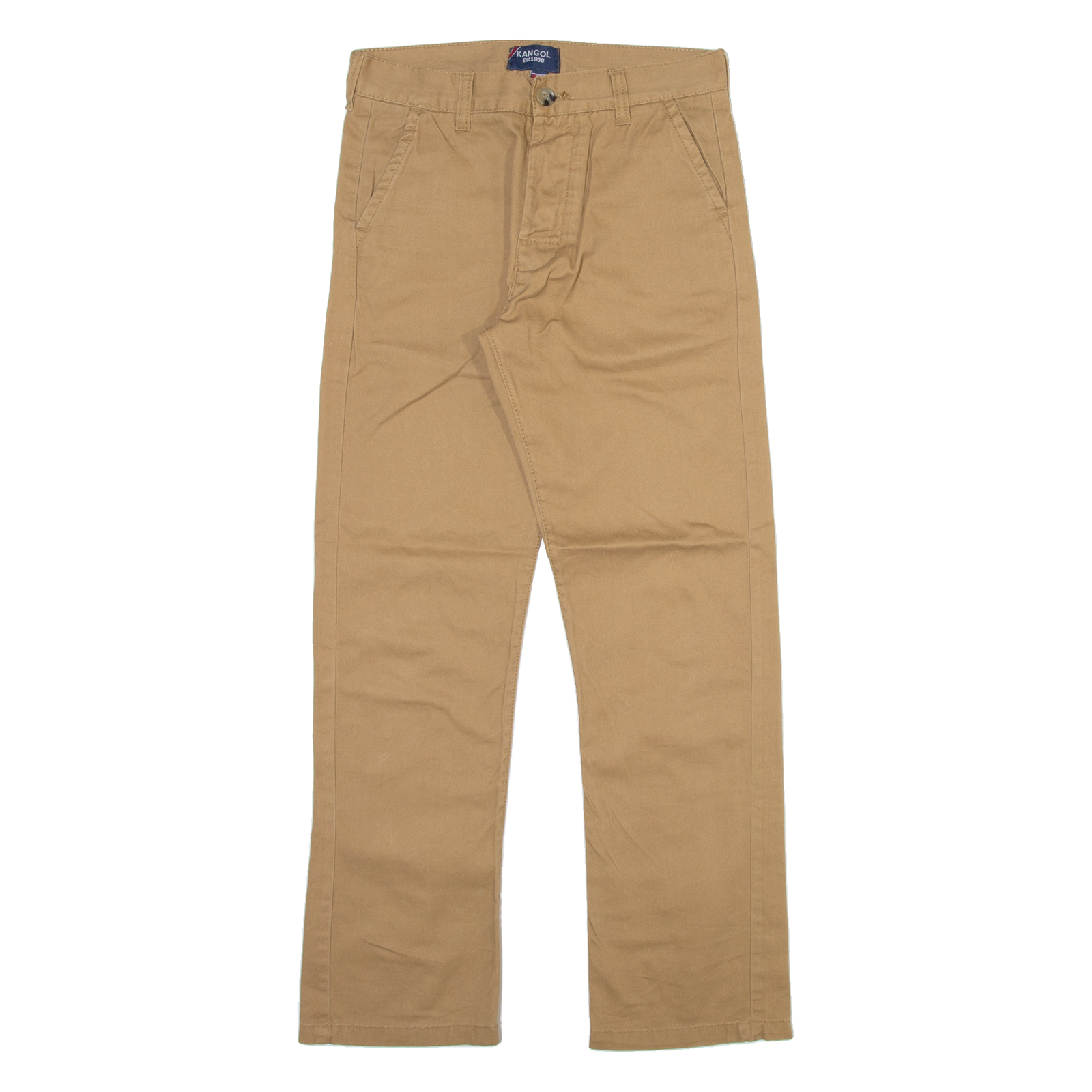 KANGOL Womens Trousers Beige Regular Straight W26 L27 Refurbished - N/A refurbished available on Cerqular