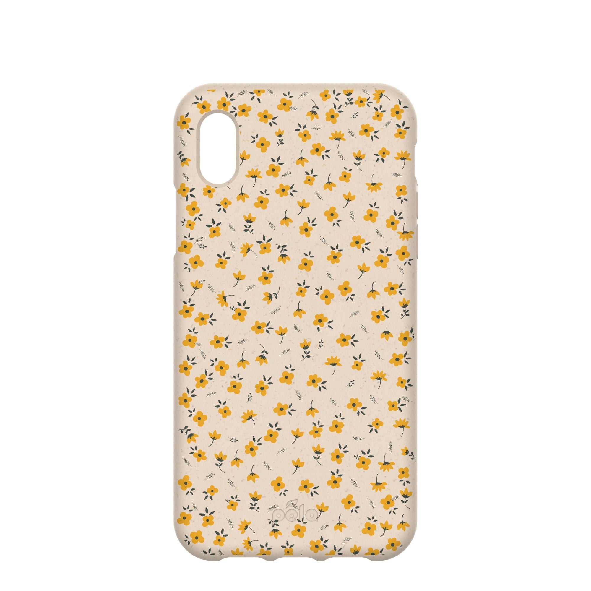 Seashell Little Yellow Flowers iPhone XR Case Refurbished - Pela Case refurbished available on Cerqular