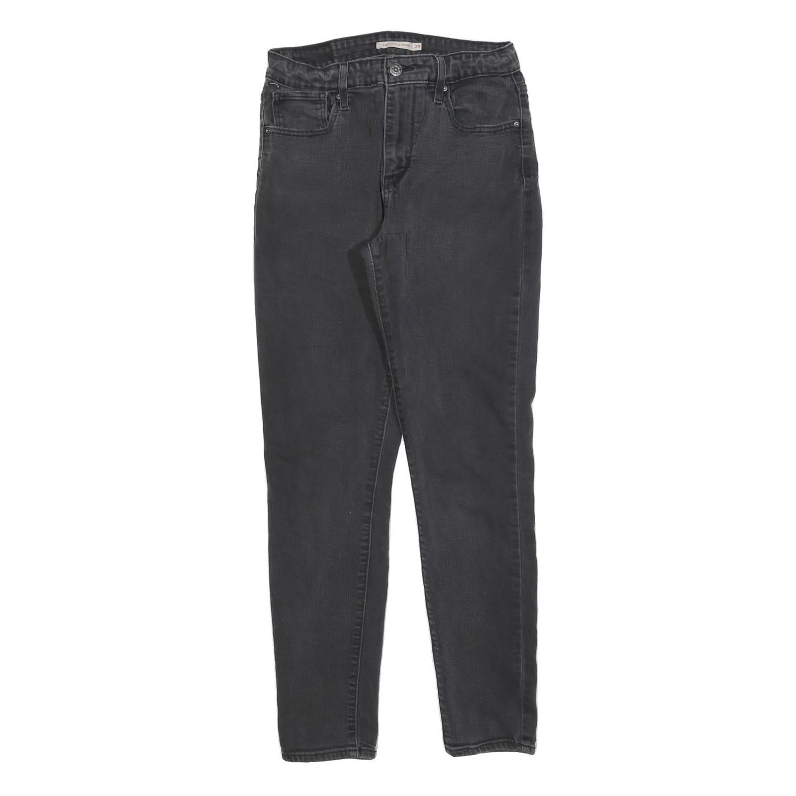 LEVI'S 721 Womens Jeans Black Slim Skinny Denim W29 L30 Premium Stretch Refurbished - N/A refurbished available on Cerqular