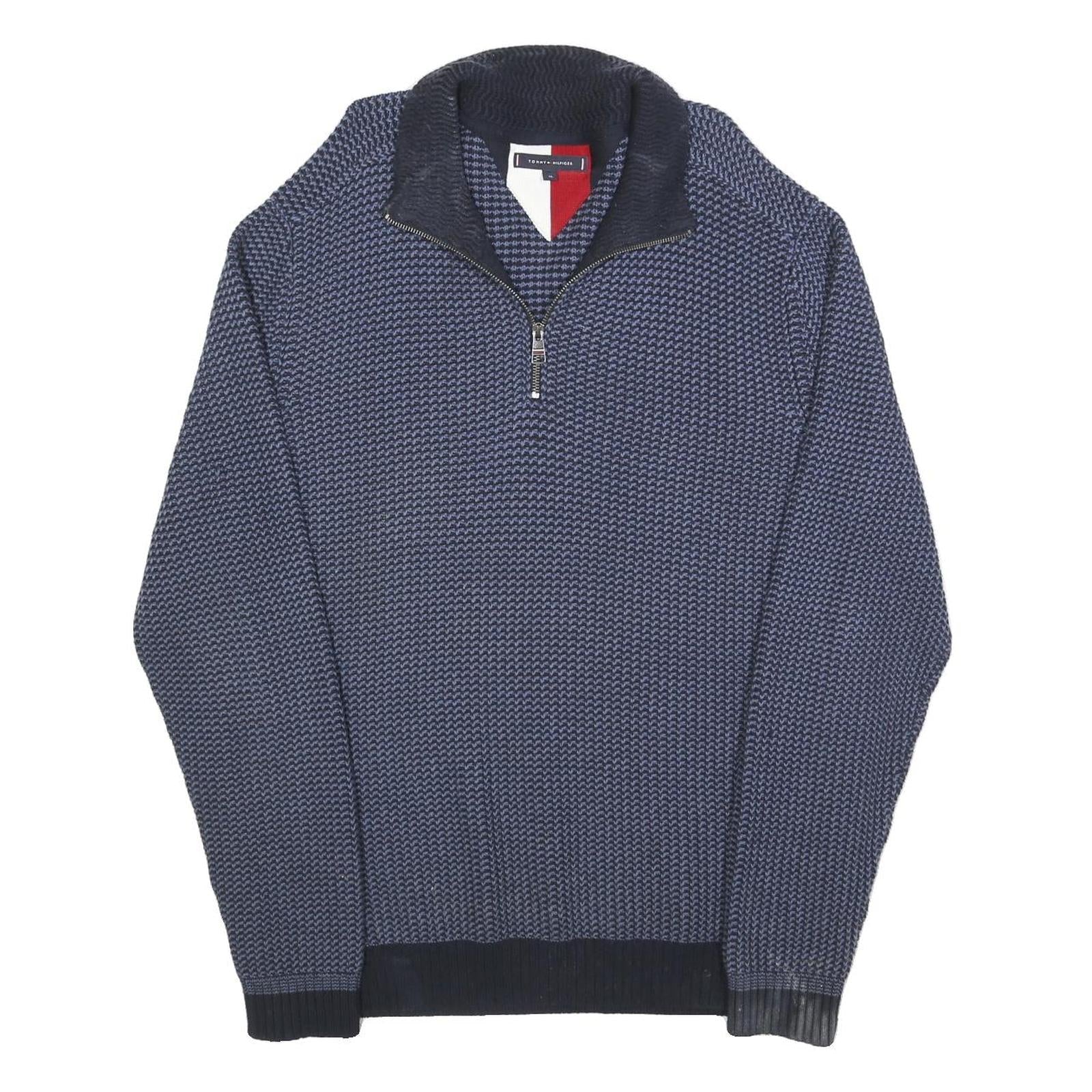 Buy TOMMY HILFIGER Mens Blue Patterned Pullover V Neck Chunky Knit XL Cotton Jumper Refurbished - $46.79 TOMMY HILFIGER Mens Blue Patterned Pullover V Neck Chunky Knit XL Cotton Jumper Refurbished - N/A refurbished available on Cerqular