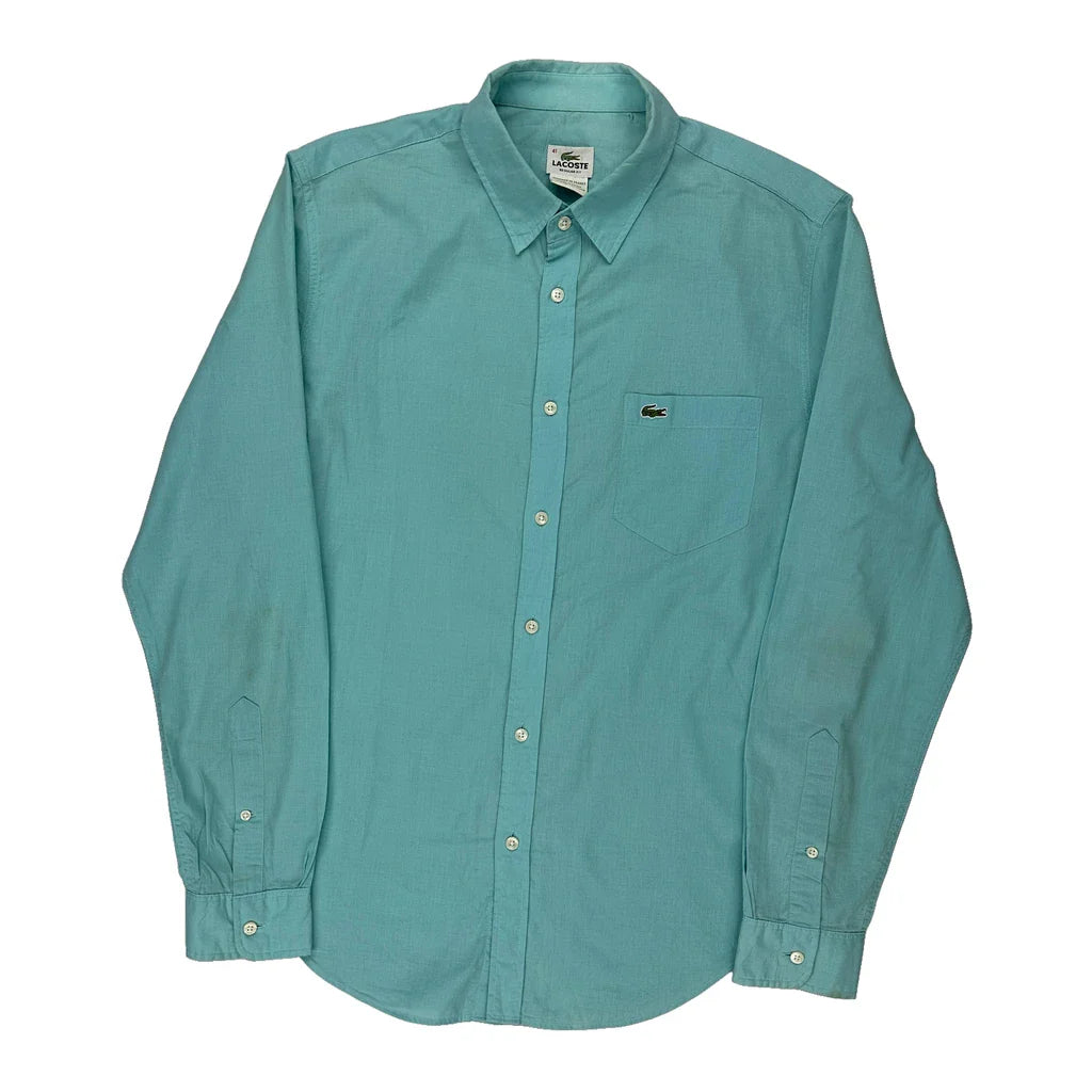 Buy Lacoste Shirt - Medium Green Cotton Refurbished - $28.93 Lacoste Shirt - Medium Green Cotton Refurbished - Thrifted (note: this is a term often used to describe second- refurbished available on Cerqular