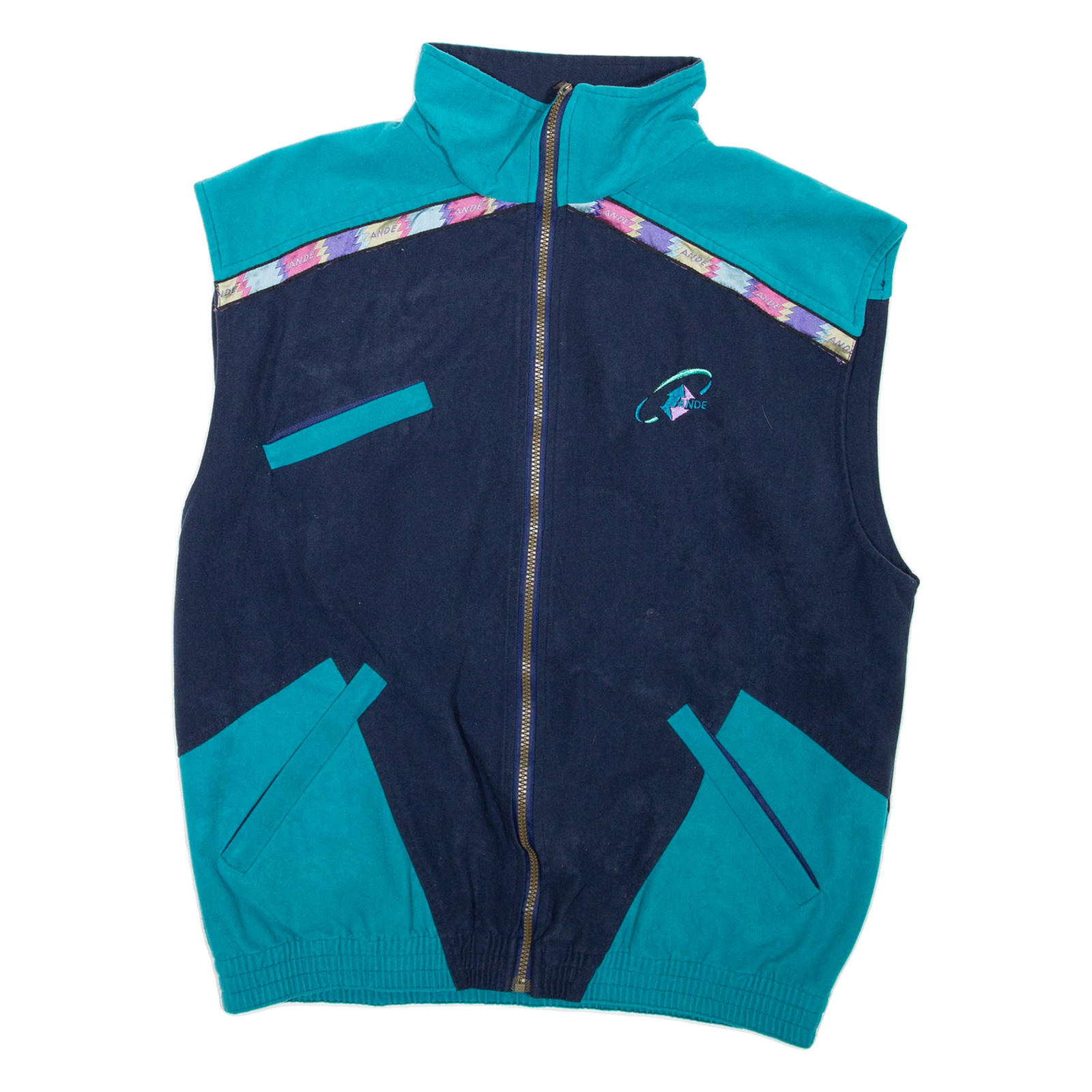 Womens Gilet Green Colourblock XL Refurbished - N/A refurbished available on Cerqular