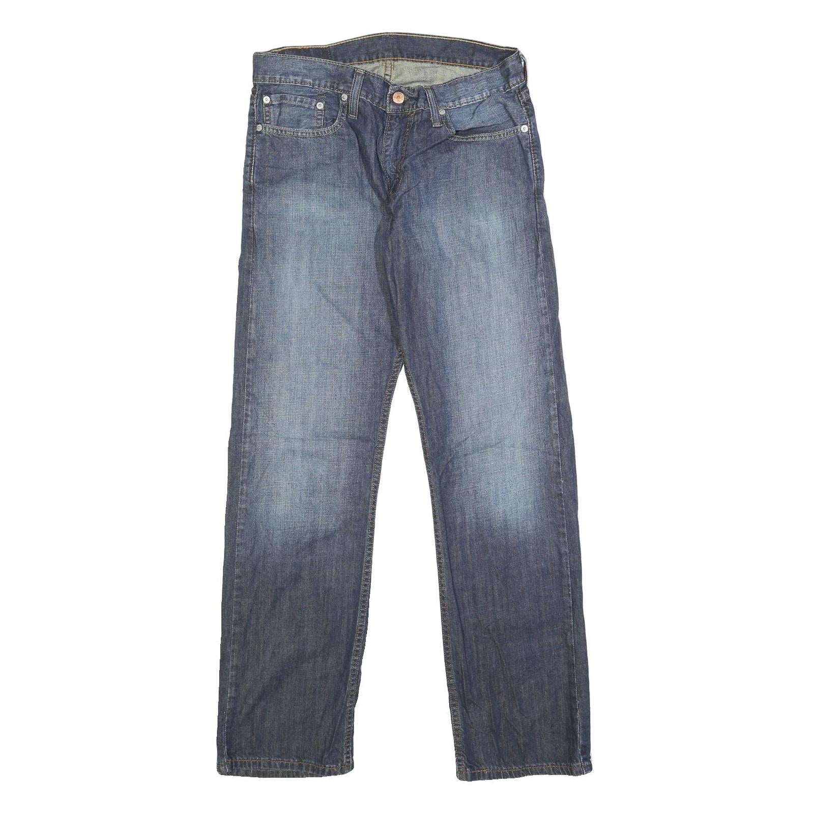 LEVI'S 514 Mens Jeans Blue Slim Straight Denim Medium W31 L30 Zip Cotton Refurbished - N/A refurbished available on Cerqular