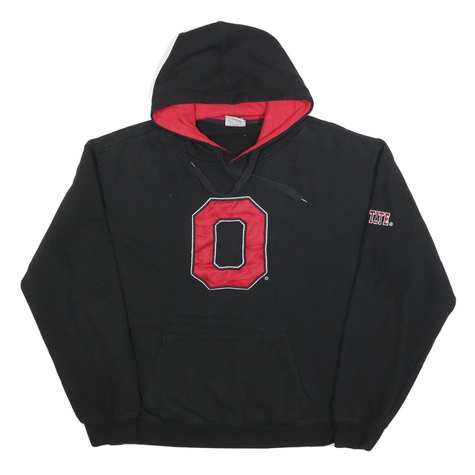 STADIUM Mens Black & Red Hoodie XL Ohio State Logo Cotton Blend Pullover Refurbished - N/A refurbished available on Cerqular
