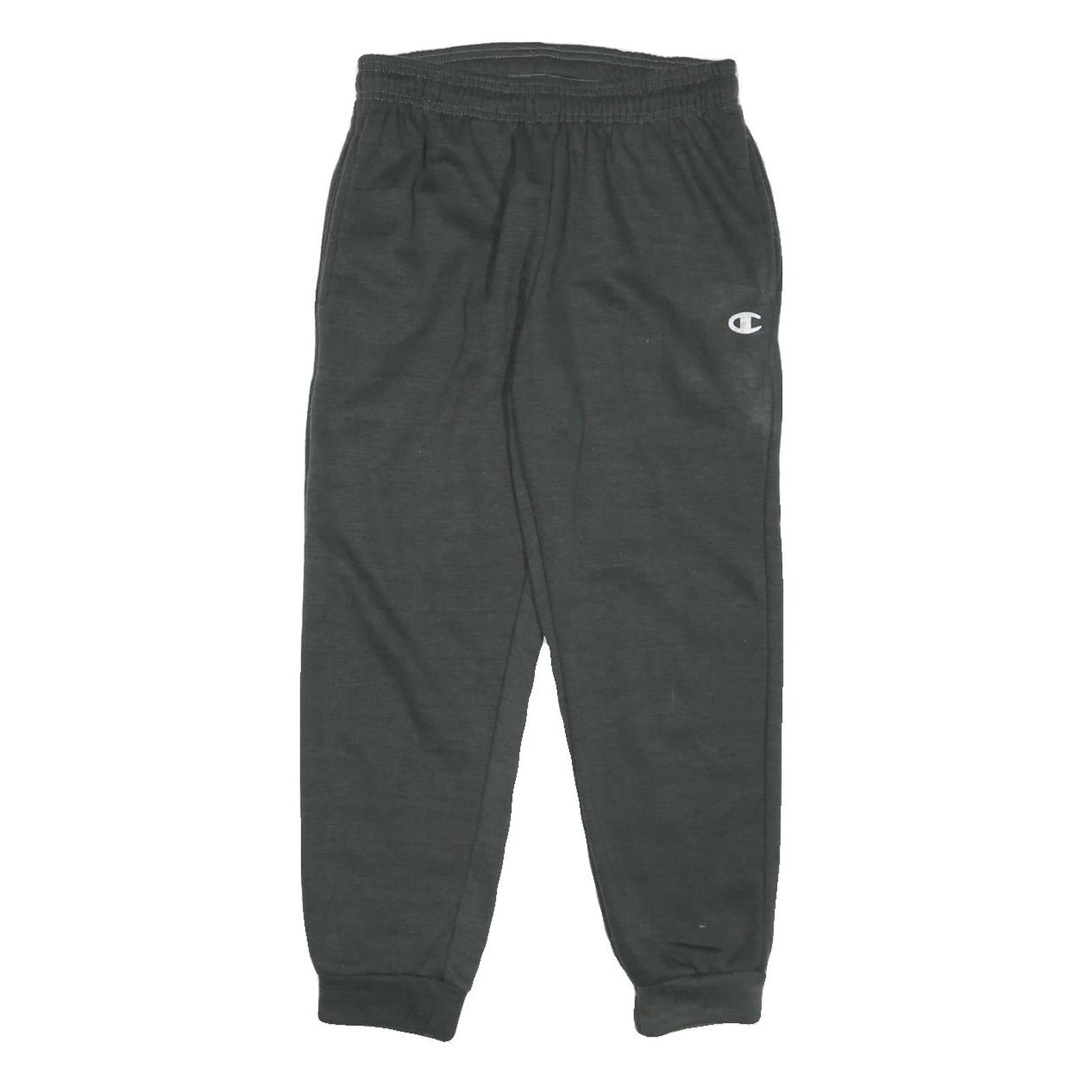CHAMPION Mens Joggers Black Slim Tapered M W28 L25 Cotton Blend Sports Logo Refurbished - N/A refurbished available on Cerqular