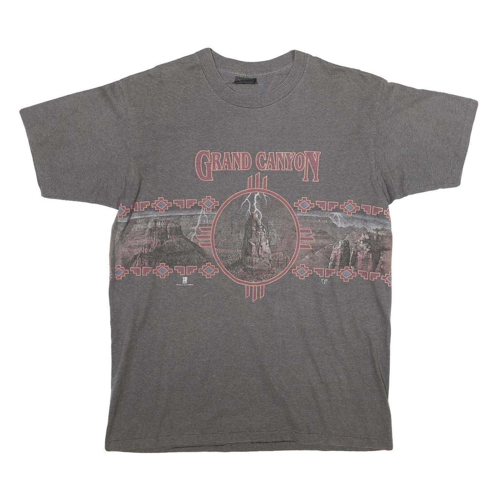 TENNESSEE RIVER Mens Grey Grand Canyon Graphic T-Shirt L Crew Neck Short Sleeve Refurbished - N/A refurbished available on Cerqular