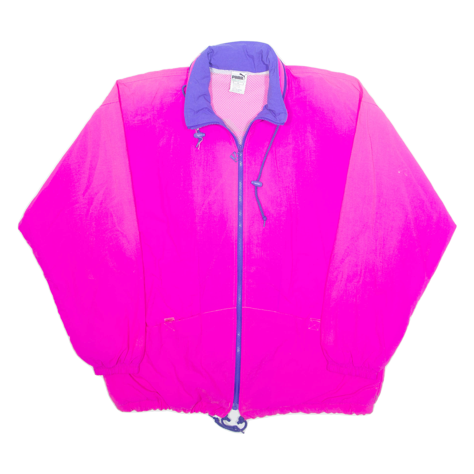 PUMA Cross Group Training Mesh Lined Womens Windbreaker Jacket Pink Nylon L Refurbished - N/A refurbished available on Cerqular